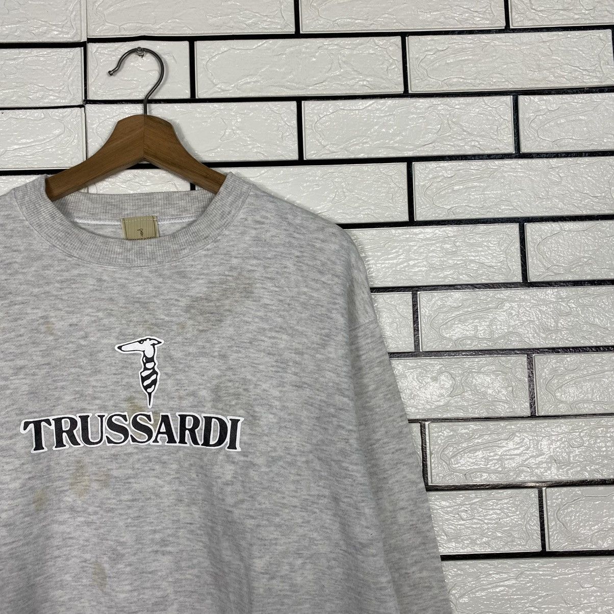 Japanese Brand 📌Vintage Sweatshirt Trussardi Big Logo Size US L / EU 52-54 / 3 - 7 Thumbnail