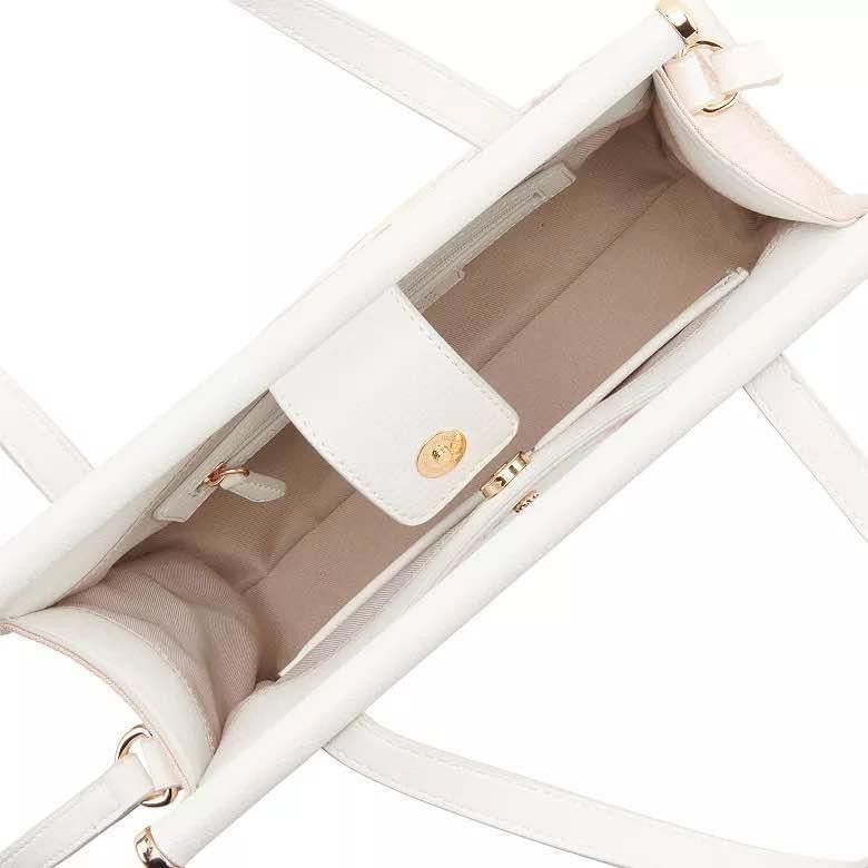Lauren Conrad LC Lauren Conrad Floral Print White Handbag w Shoulder Strap Size ONE SIZE - 2 Thumbnail