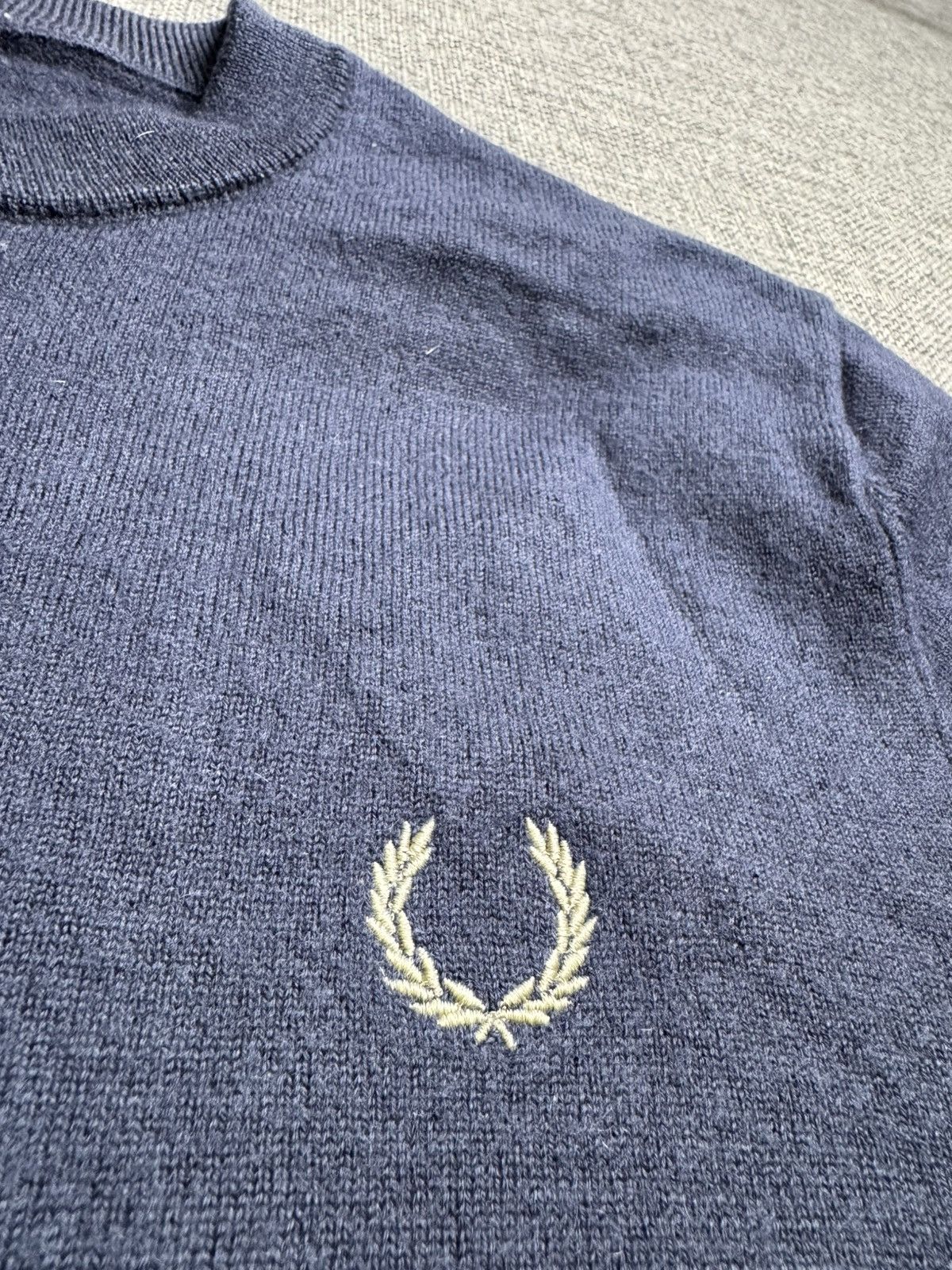 Fred Perry Fred Perry wool sweater blue grey S Size US S / EU 44-46 / 1 - 2 Thumbnail