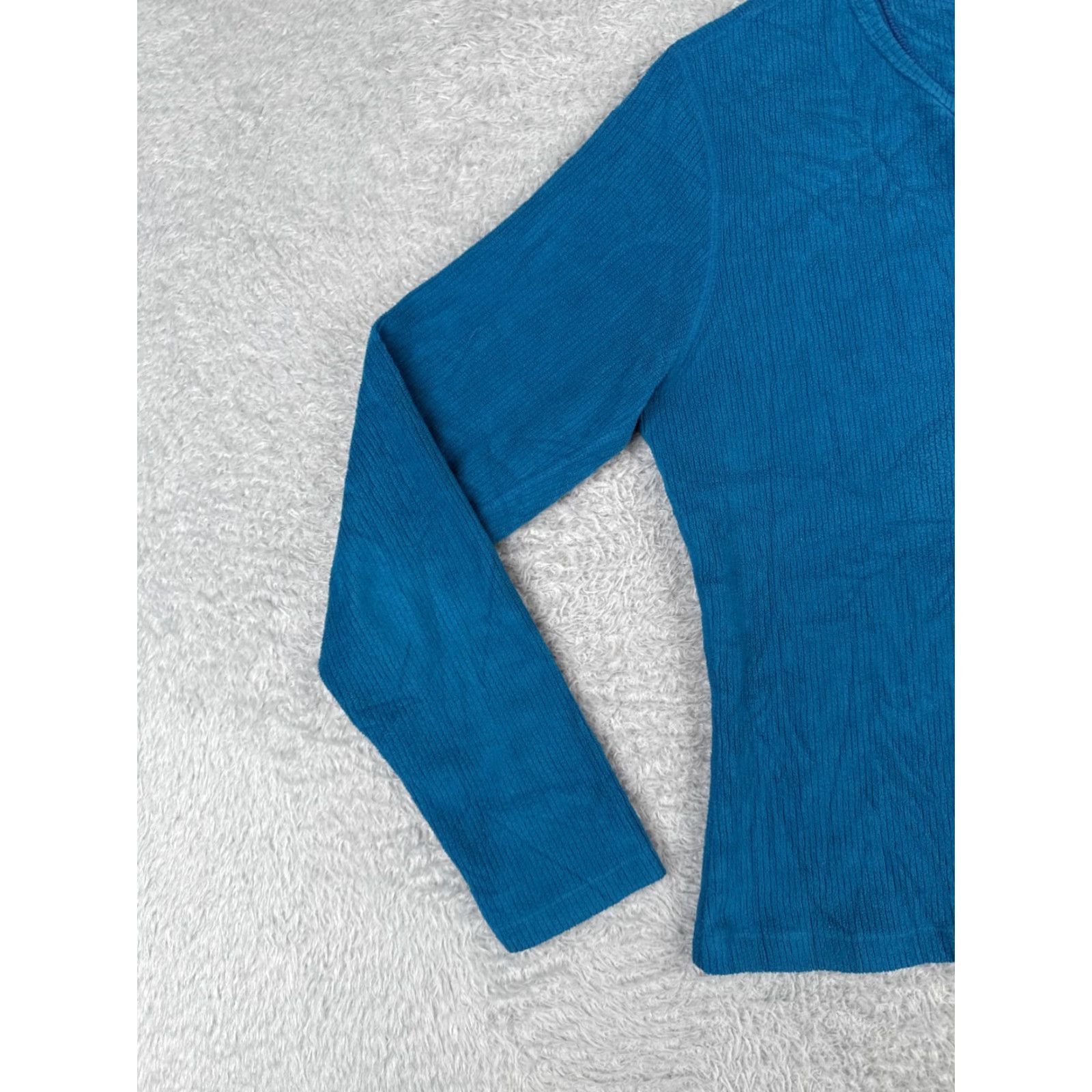 The North Face The North Face Sweater Womens Medium Blue TKA Micro Pullover Long Sleeve Fleece Size M / US 6-8 / IT 42-44 - 3 Thumbnail