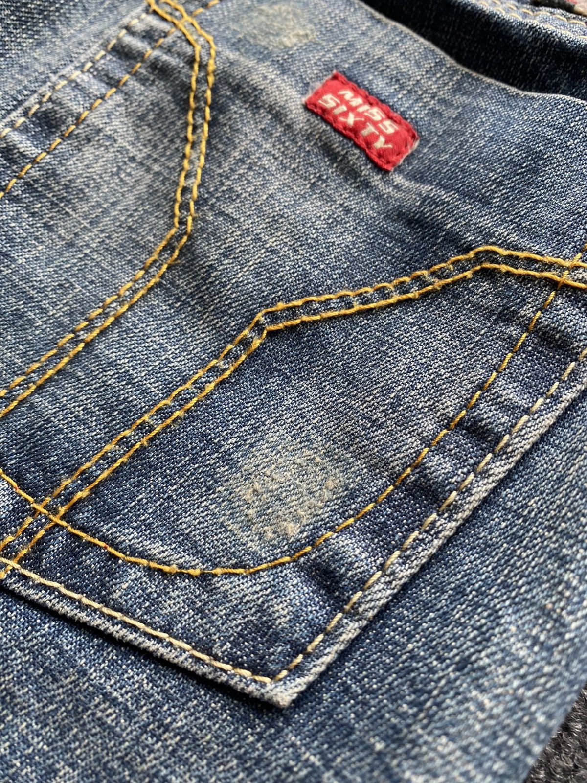 Miss Sixty 🔥Miss Sixty Sexy Extra Low Ty flared blue jeans goth emo y2k Size 28" / US 6 / IT 42 - 16 Thumbnail