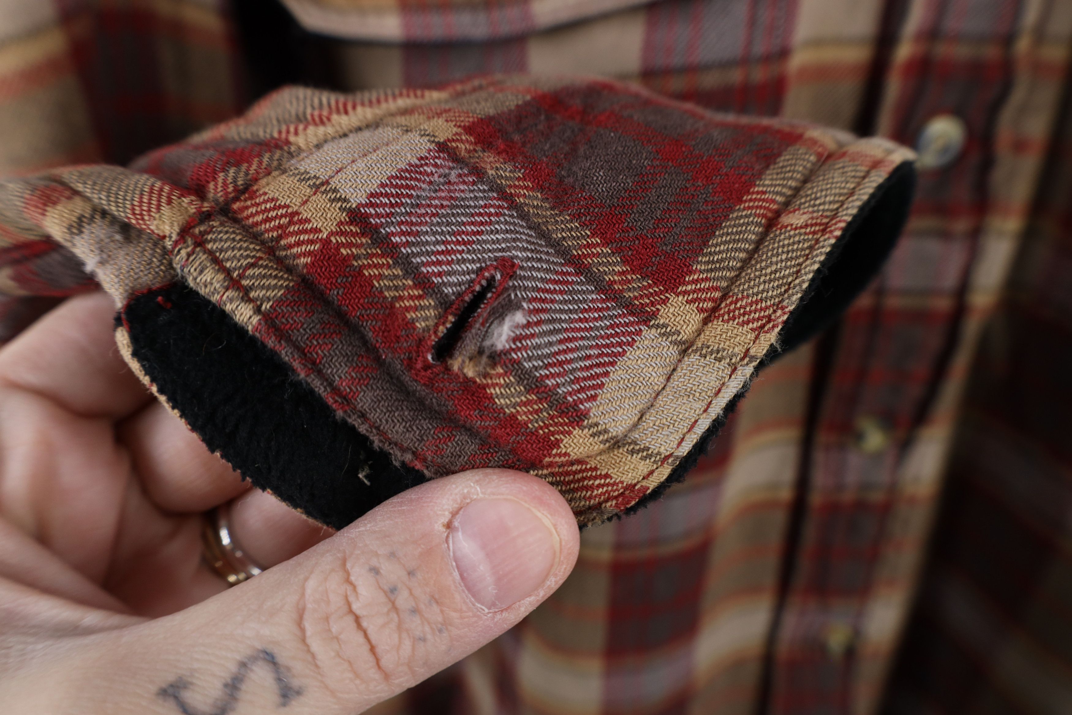Vintage Vintage 90s Y2K Streetwear Fleece Lined Flannel Shirt Jacket Size US XL / EU 56 / 4 - 4 Thumbnail