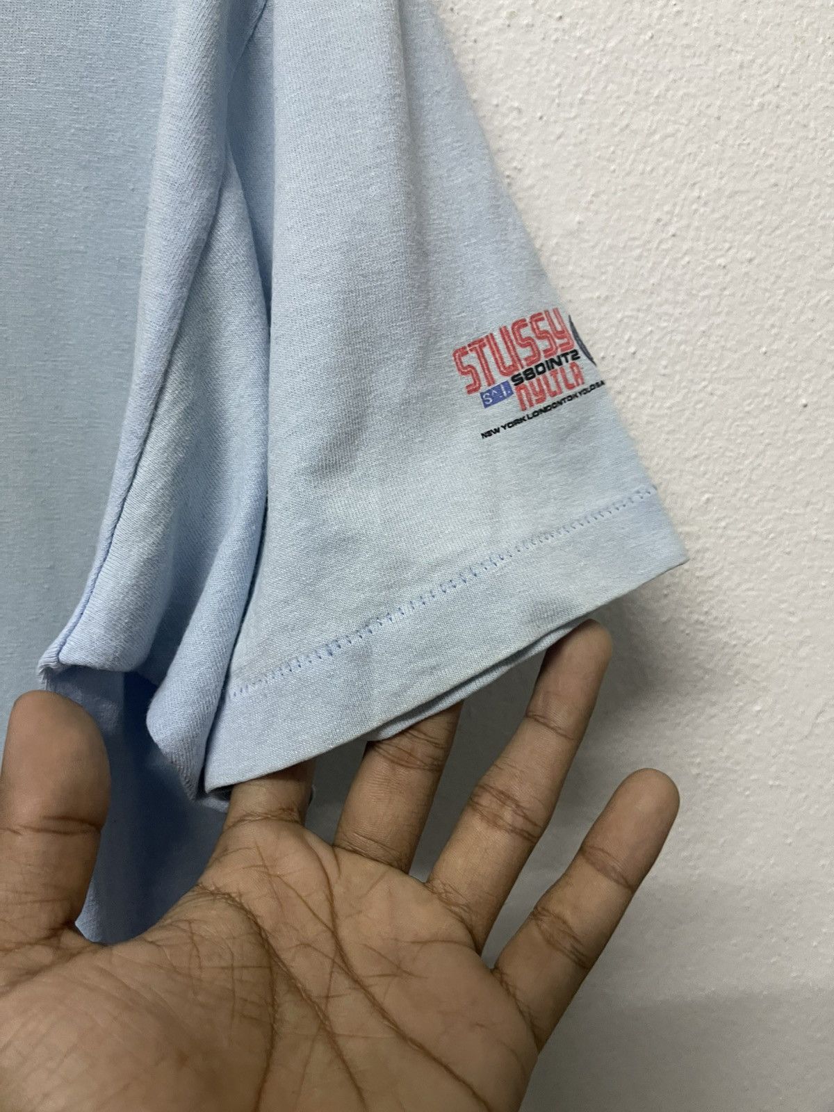 Stussy 90s STUSSY 580INT2 FADED TSHIRT SINGLE STITCH TOP BOTTOM Size US L / EU 52-54 / 3 - 6 Thumbnail