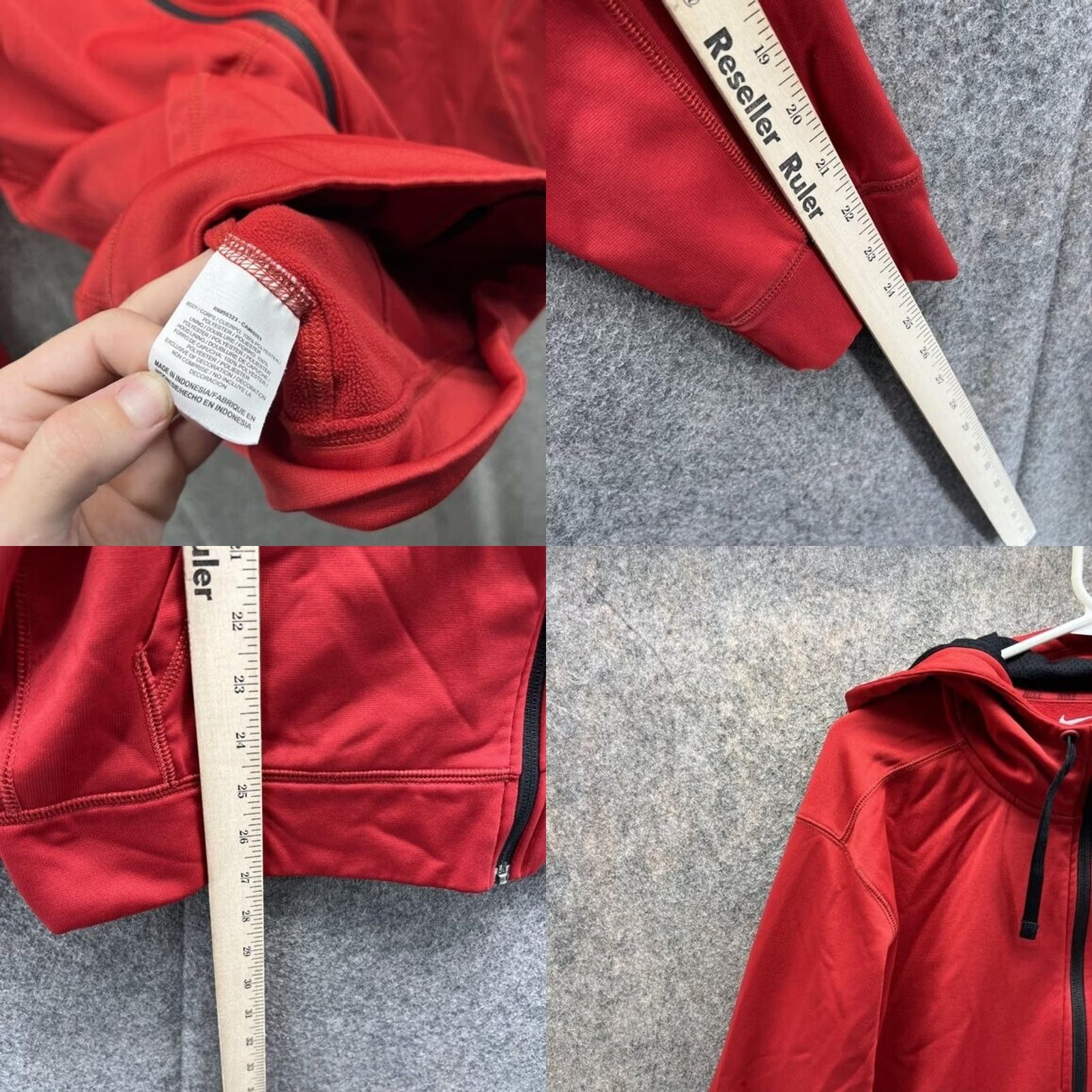 Nike Nike Sweater Hooded Full Zip Men Large Red VTG Swoosh Logo Knit Casual Size US L / EU 52-54 / 3 - 8 Thumbnail