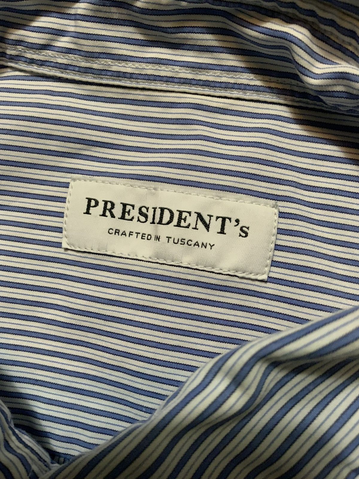 President's $349 Presidents P’s Giza Cotton Popeline Stick Striped Shirt Size US L / EU 52-54 / 3 - 5 Thumbnail