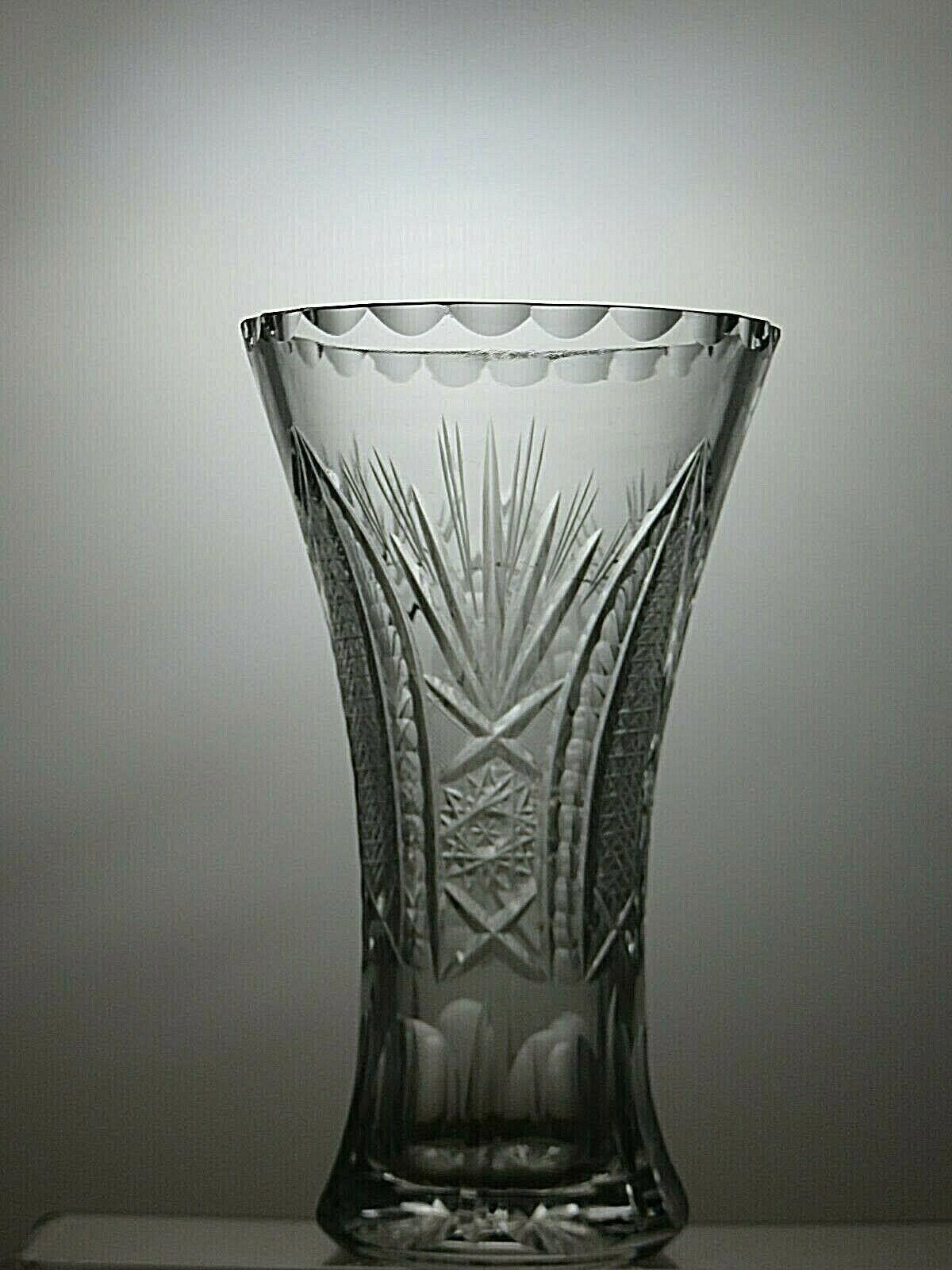 The Unbranded Brand Lead Crystal Cut Glass Lead Crystal Vase 7 7/8" Size ONE SIZE - 2 Thumbnail