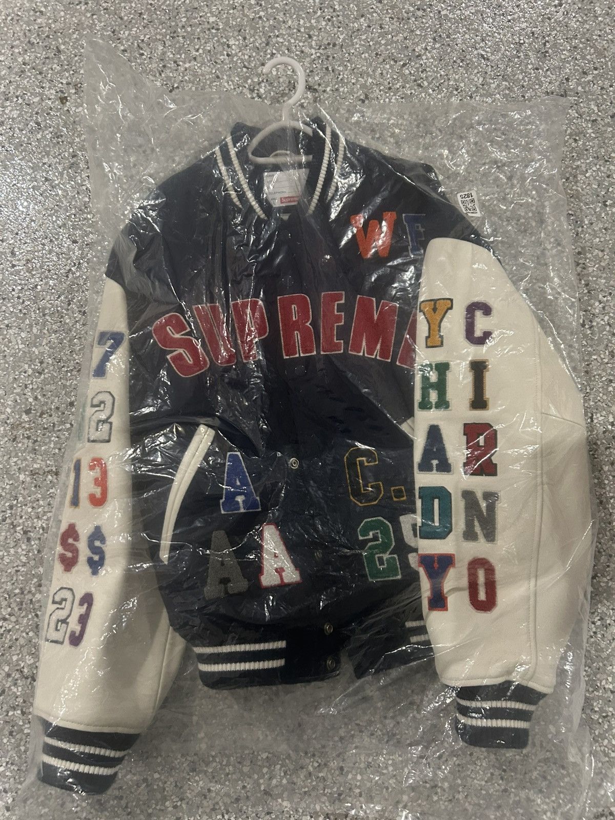 ウェア Supreme Praises Varsity Jacket Navy L Supreme Praises