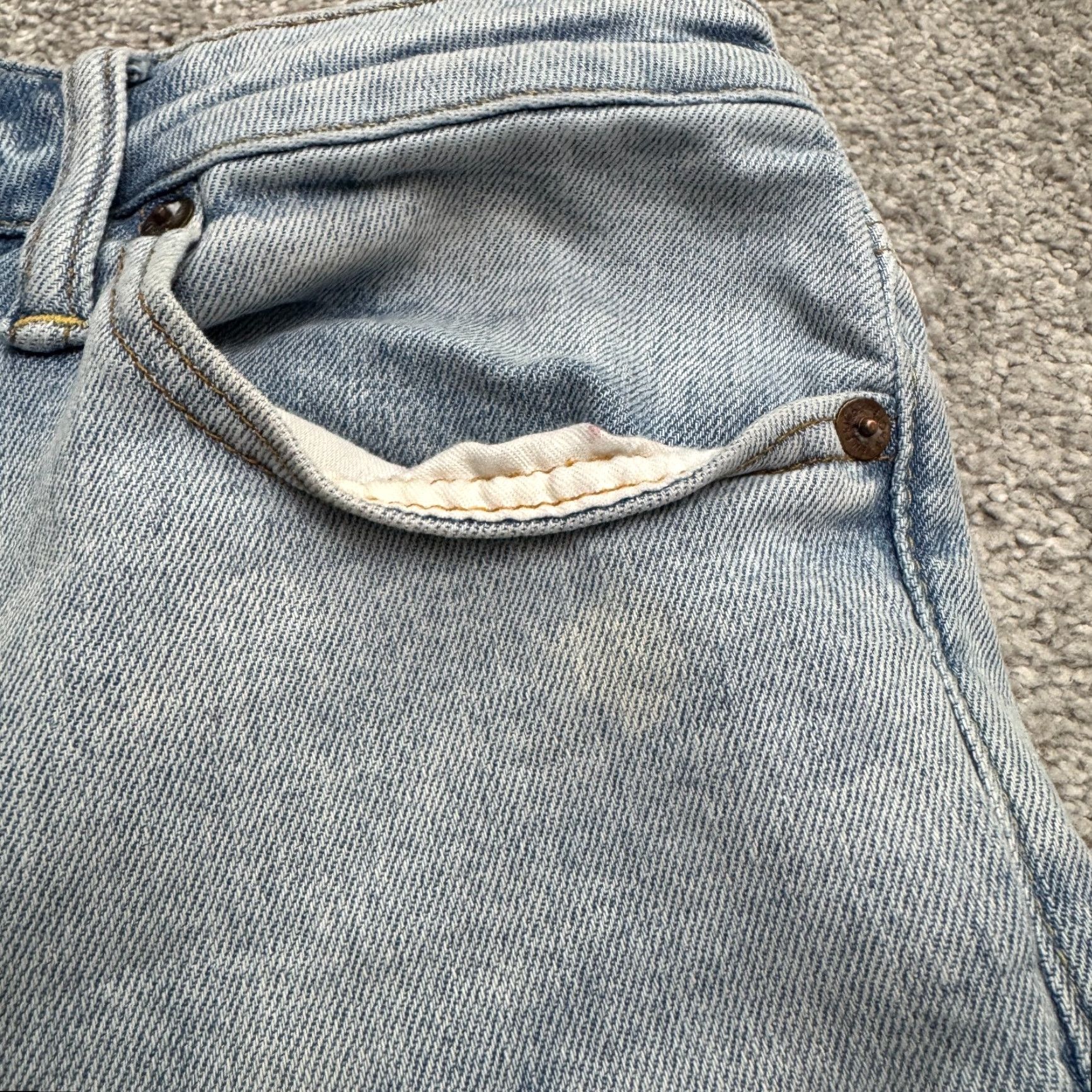 American Eagle Outfitters VINTAGE American Eagle Skinny Jeans Womens 29x31 Blue Medium Wash Streetwear Casual Modern Classic Size 29" - 7 Thumbnail