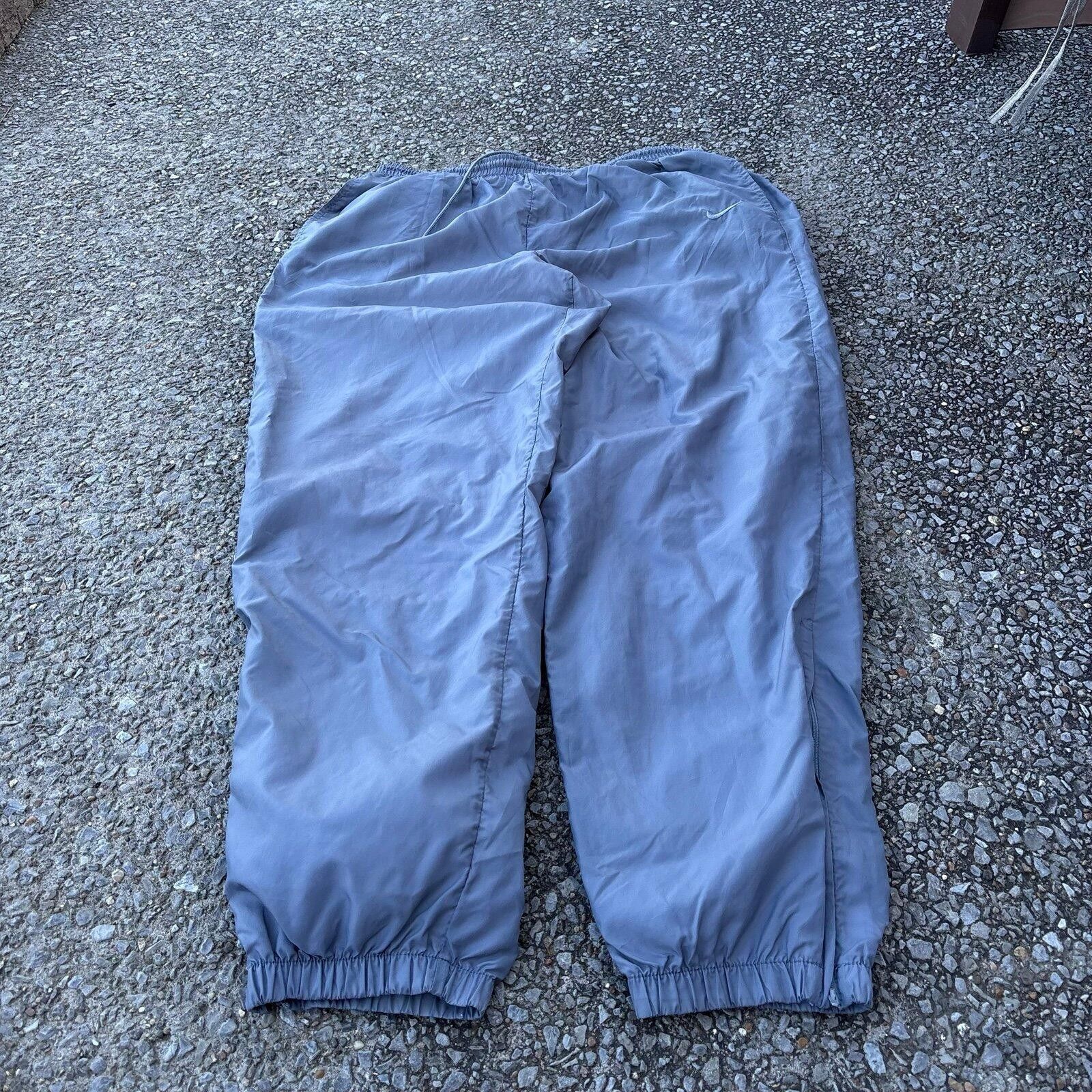 Nike Vintage 90s gray Nike track pants Size ONE SIZE - 5 Thumbnail