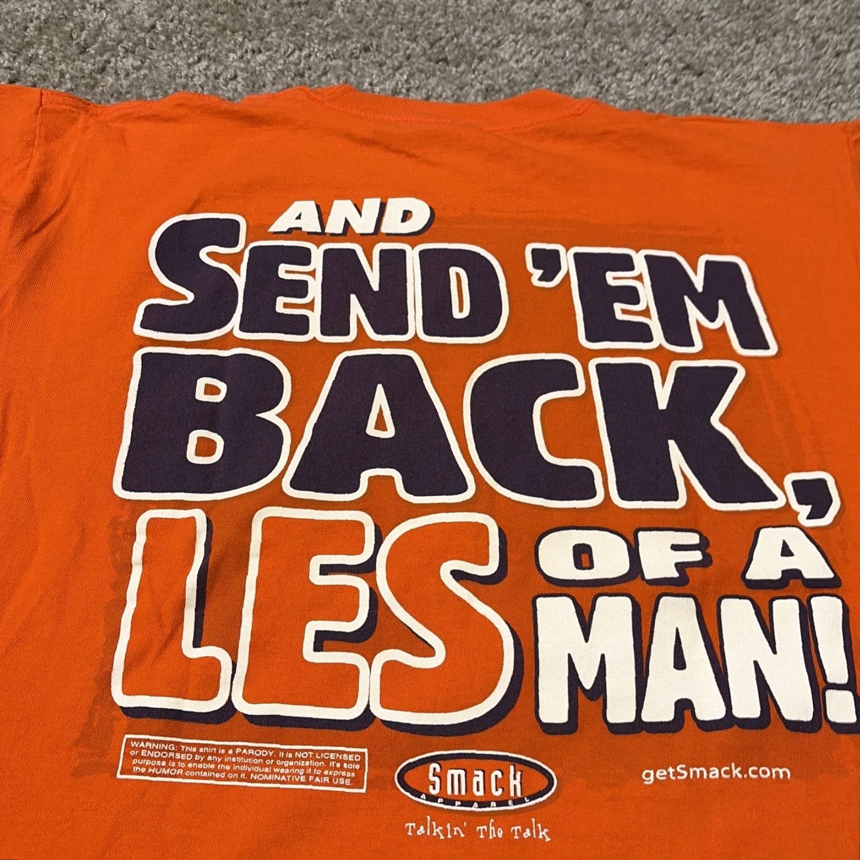 Vintage VINTAGE Florida Gators Beat LSU Smack Talk Orange T-Shirt Medium Mens Size US M / EU 48-50 / 2 - 4 Thumbnail