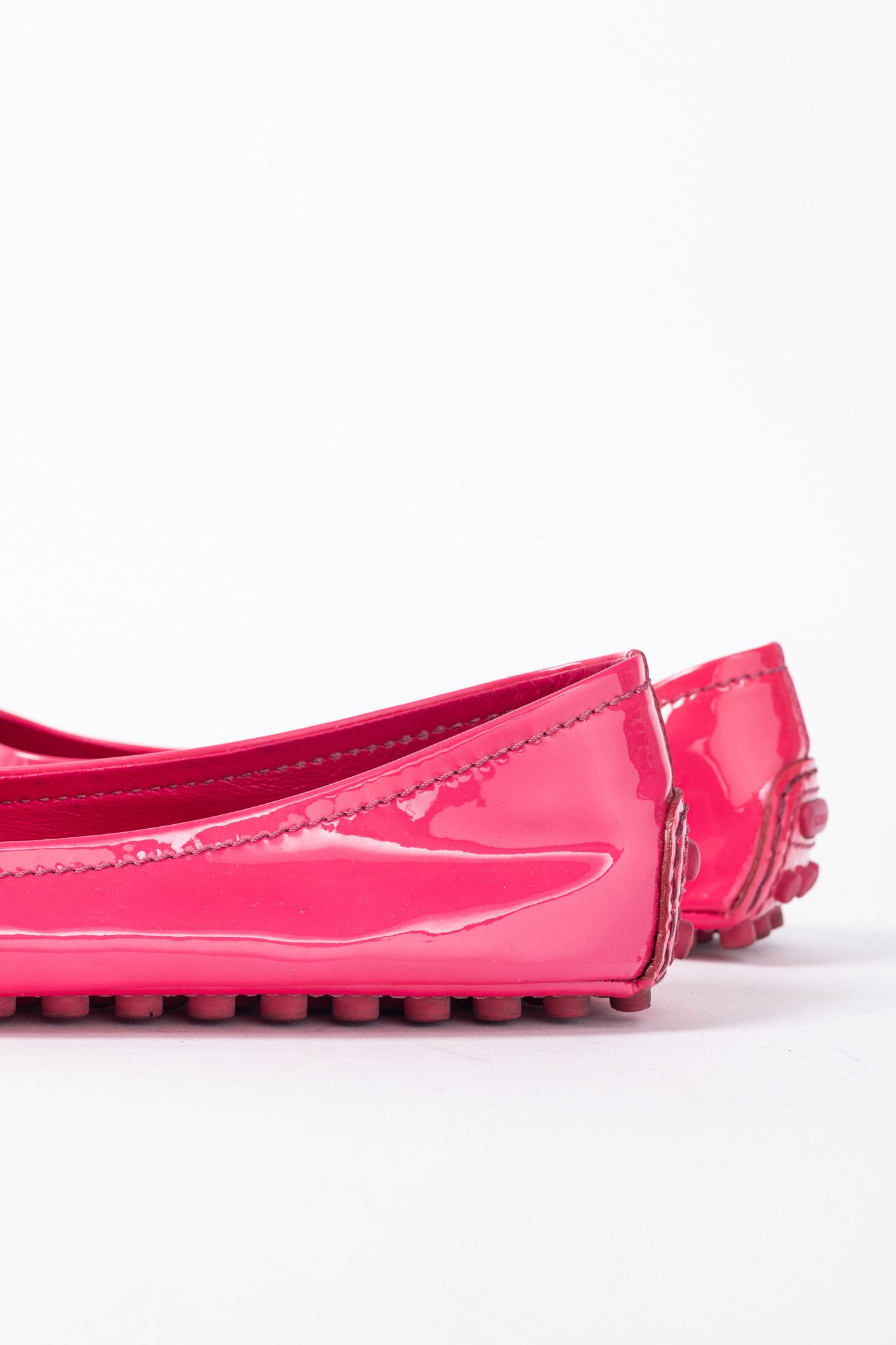 Louis Vuitton Louis Vuitton Rose Pop LV Oxford Patent Ballerina Flats Size US 8.5 / IT 38.5 - 8 Thumbnail