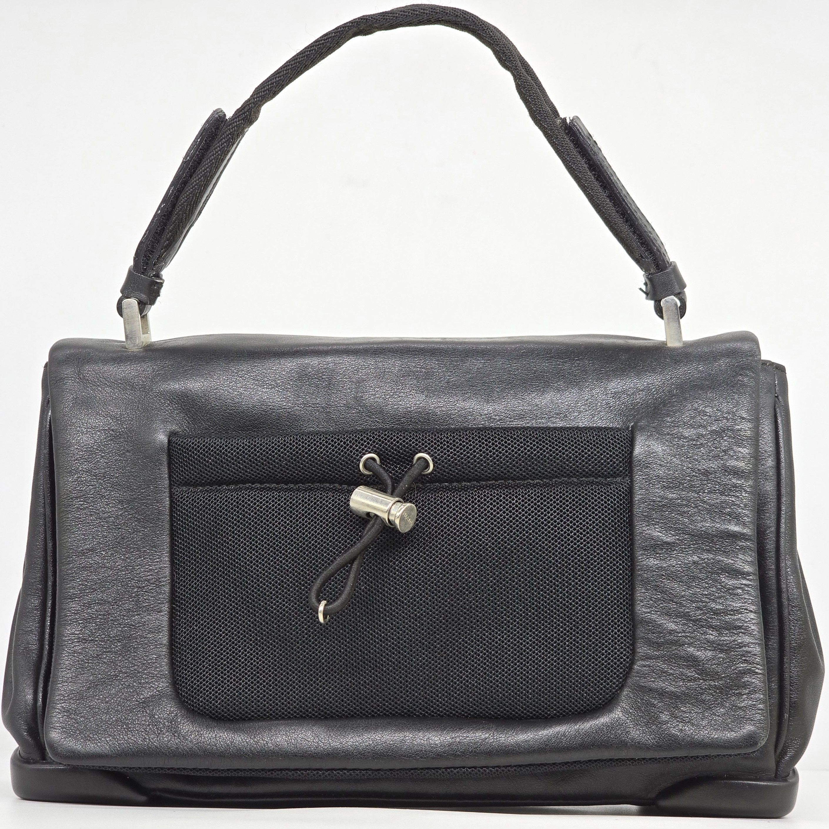 Prada Prada - AW99 Mesh Pocket Leather Handbag Size ONE SIZE - 2 Thumbnail