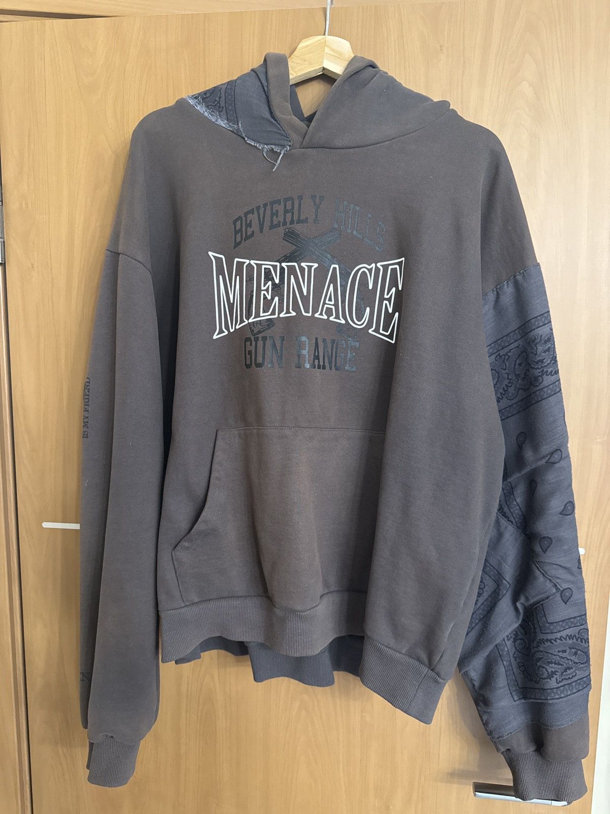 Menace Menace LA Beverly Hills Gun Range Bandana Hoodie | Grailed