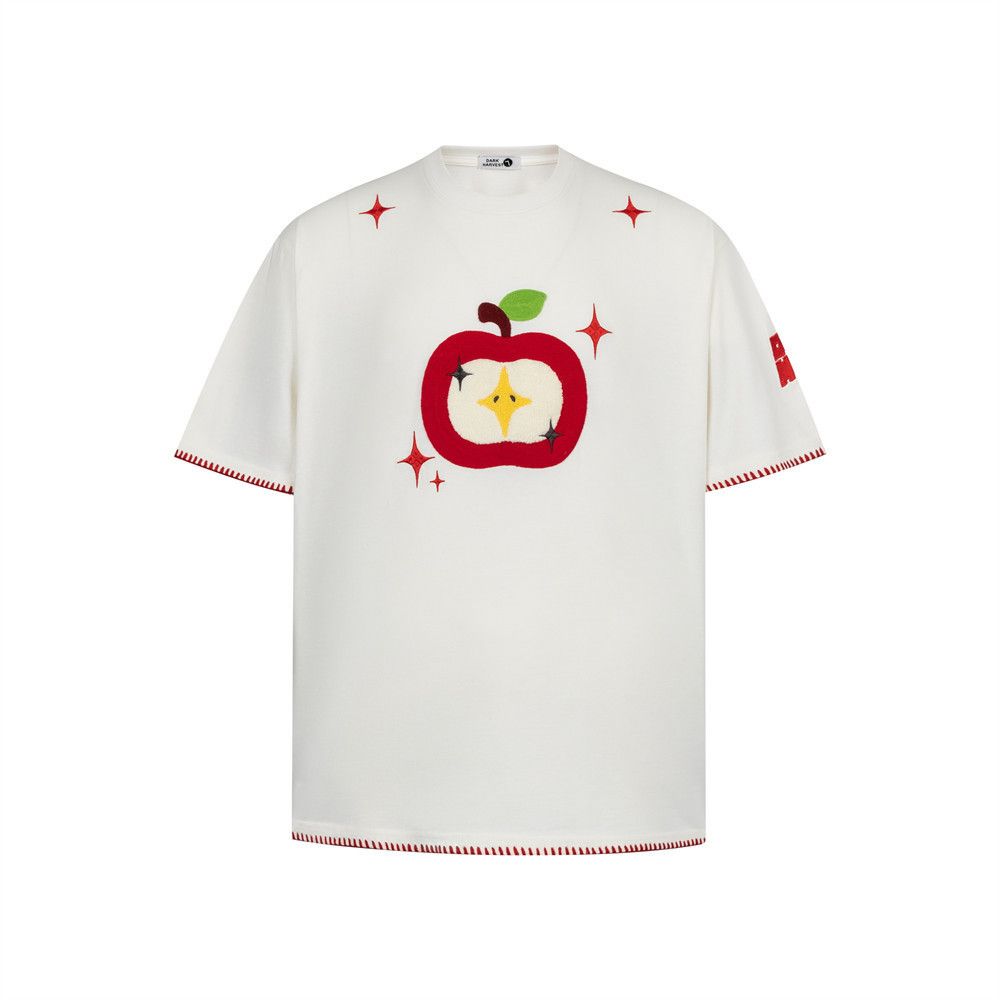 Japanese Brand × Vintage Men's American street trend apple embroidered T-shirt Size US L / EU 52-54 / 3 - 1 Thumbnail