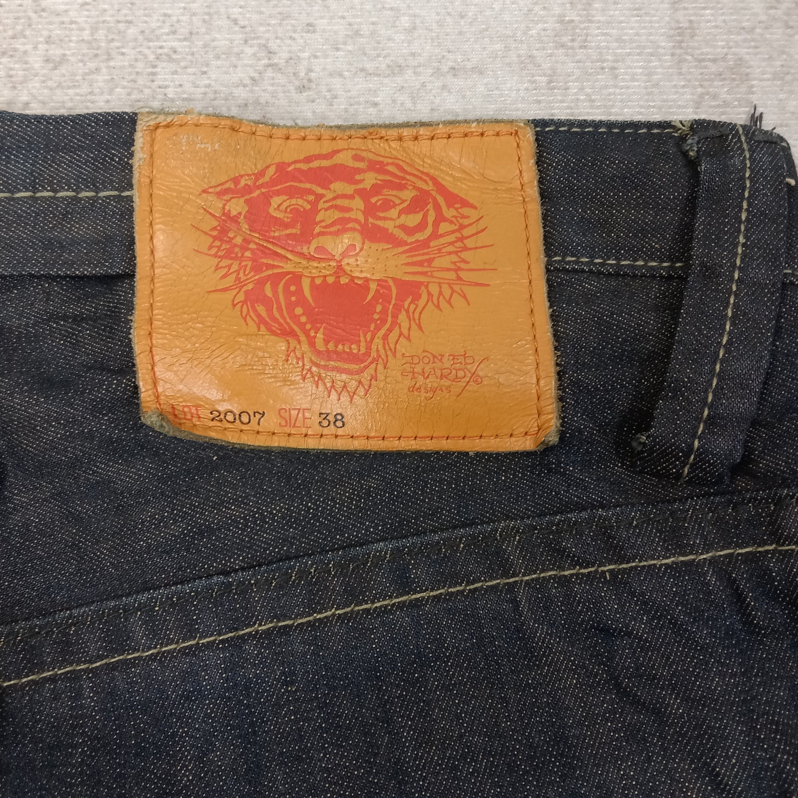 Ed Hardy Ed Hardy Christian Audiguer Embroidery Denim Jeans C258N15 Size US 38 / EU 54 - 3 Thumbnail