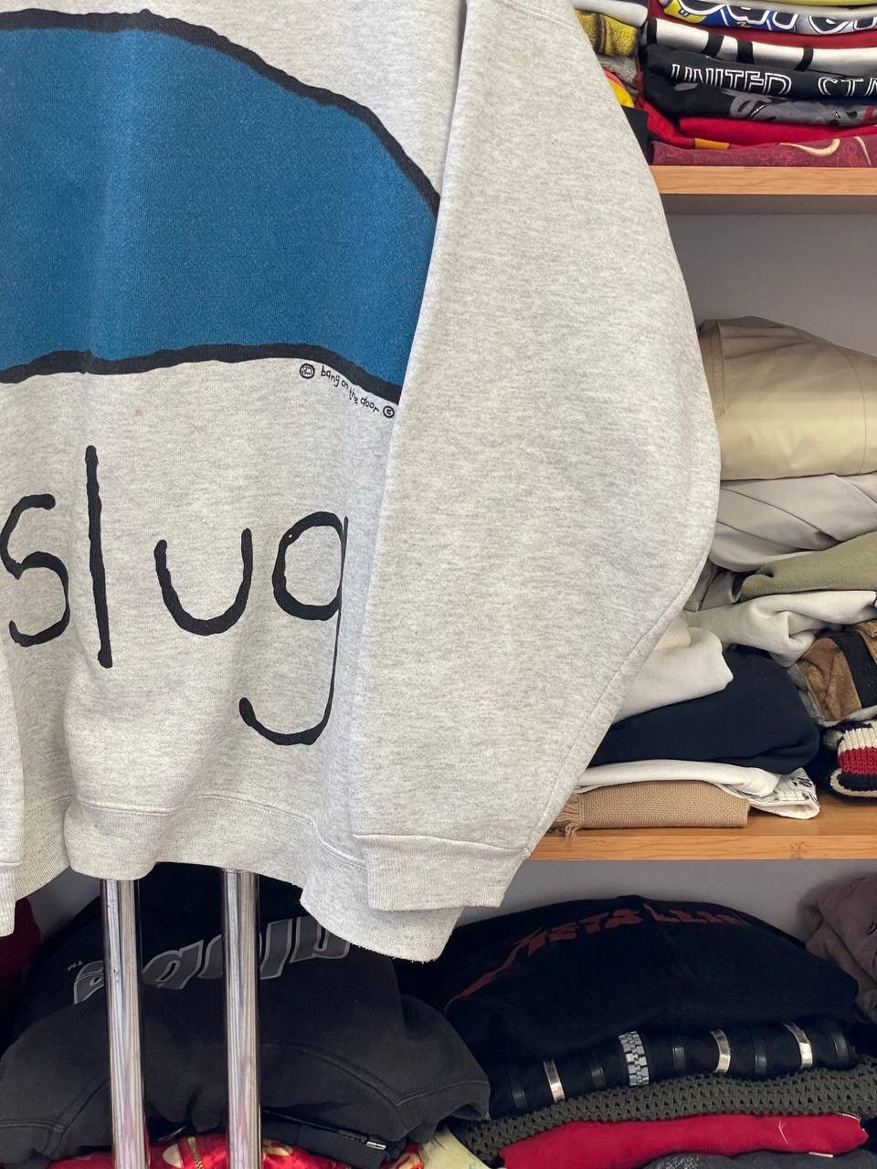Vintage American Vintage "Slug" Humor Sweatshirt Size US XL / EU 56 / 4 - 5 Thumbnail