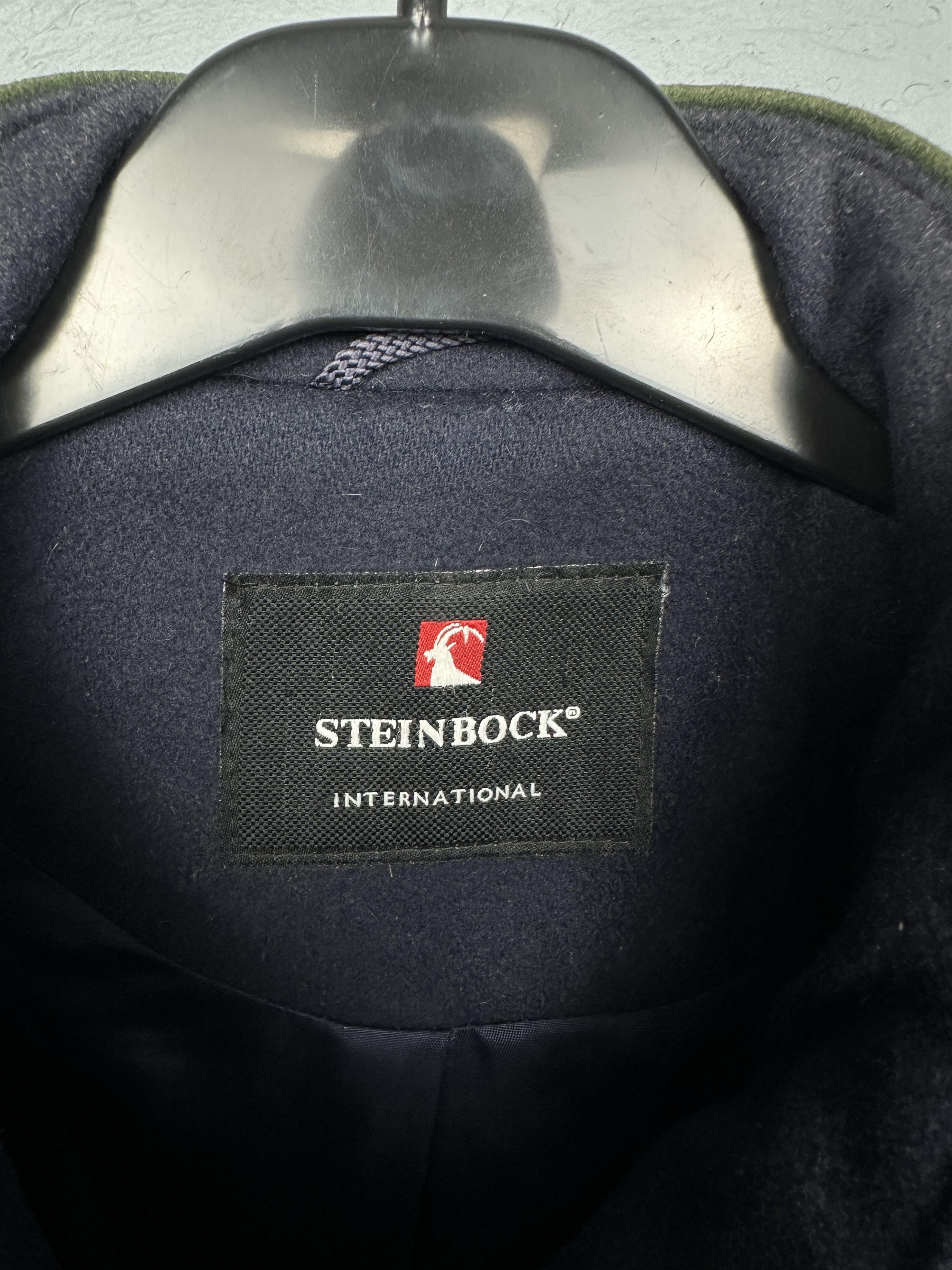 Vintage Steinbock Womens Virgin Wool Overcoat Coat Jacket Size XL / US 12-14 / IT 48-50 - 3 Thumbnail