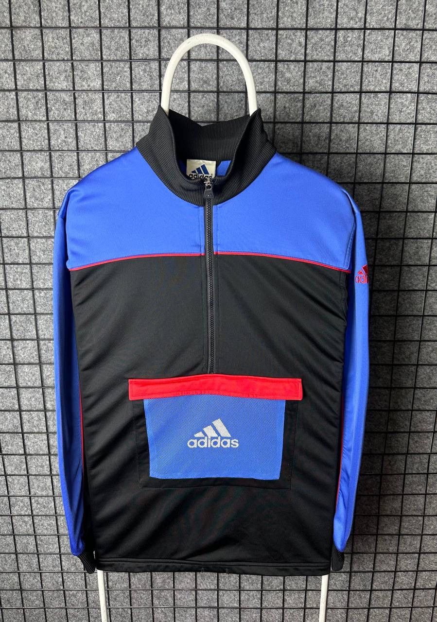 Adidas × Vintage Vintage Adidas sweatshirt 1/4 zip big logo size XLarge Size US XL / EU 56 / 4 - 1 Thumbnail