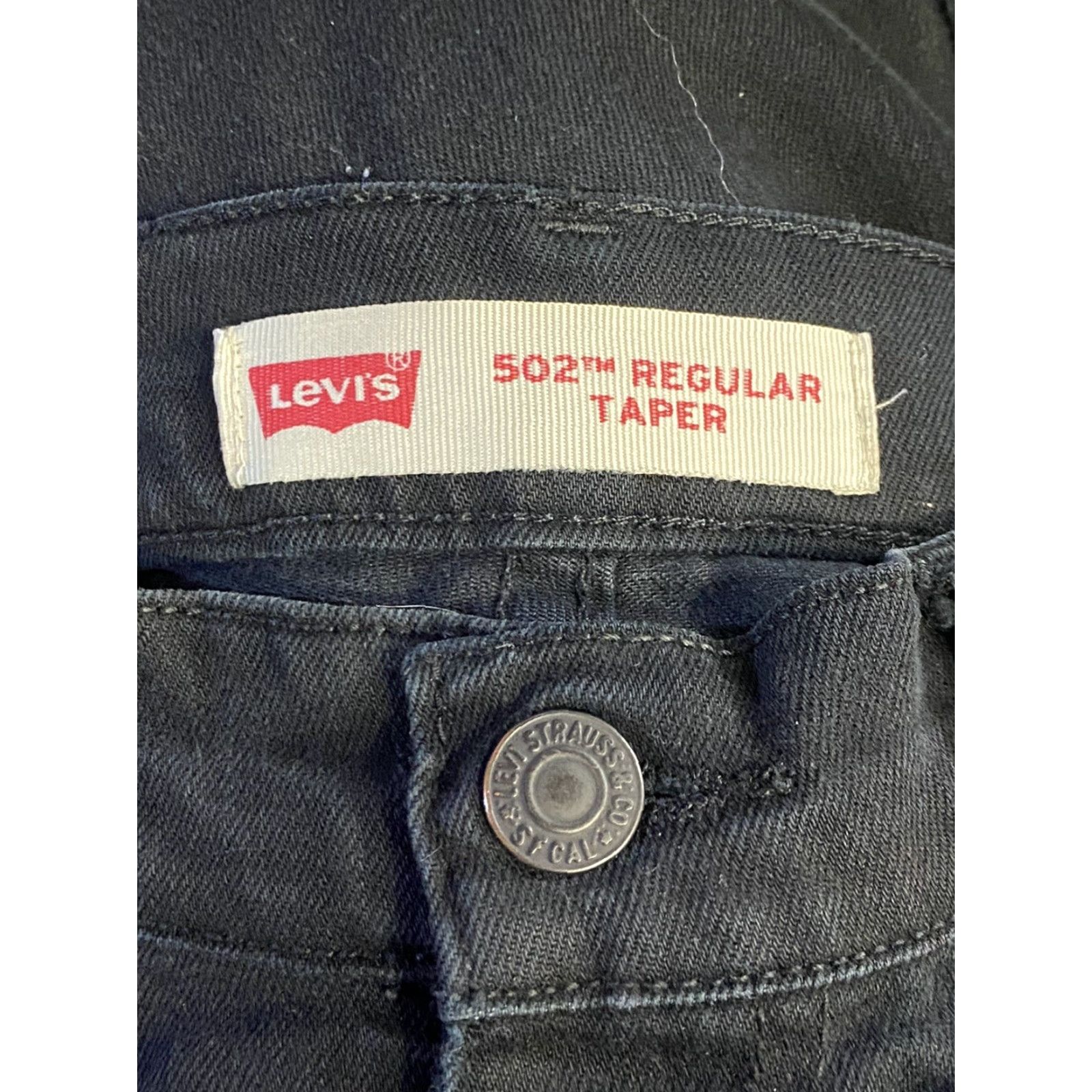 Levi's Levi's 502 Boys Regular Taper Black Denim size 16 reg 28x28 Size US 28 / EU 44 - 3 Thumbnail