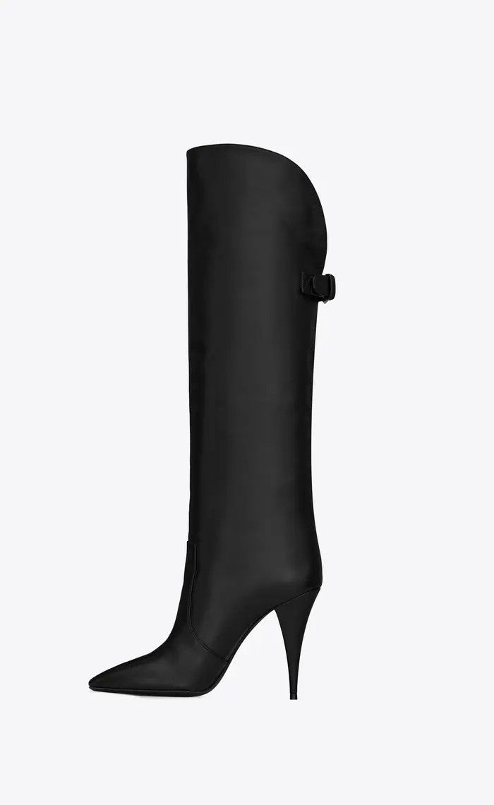 Saint Laurent Paris o1tp1o1224 Harper Boots In Smooth Leather in Black Size US 11 / IT 41 - 2 Thumbnail