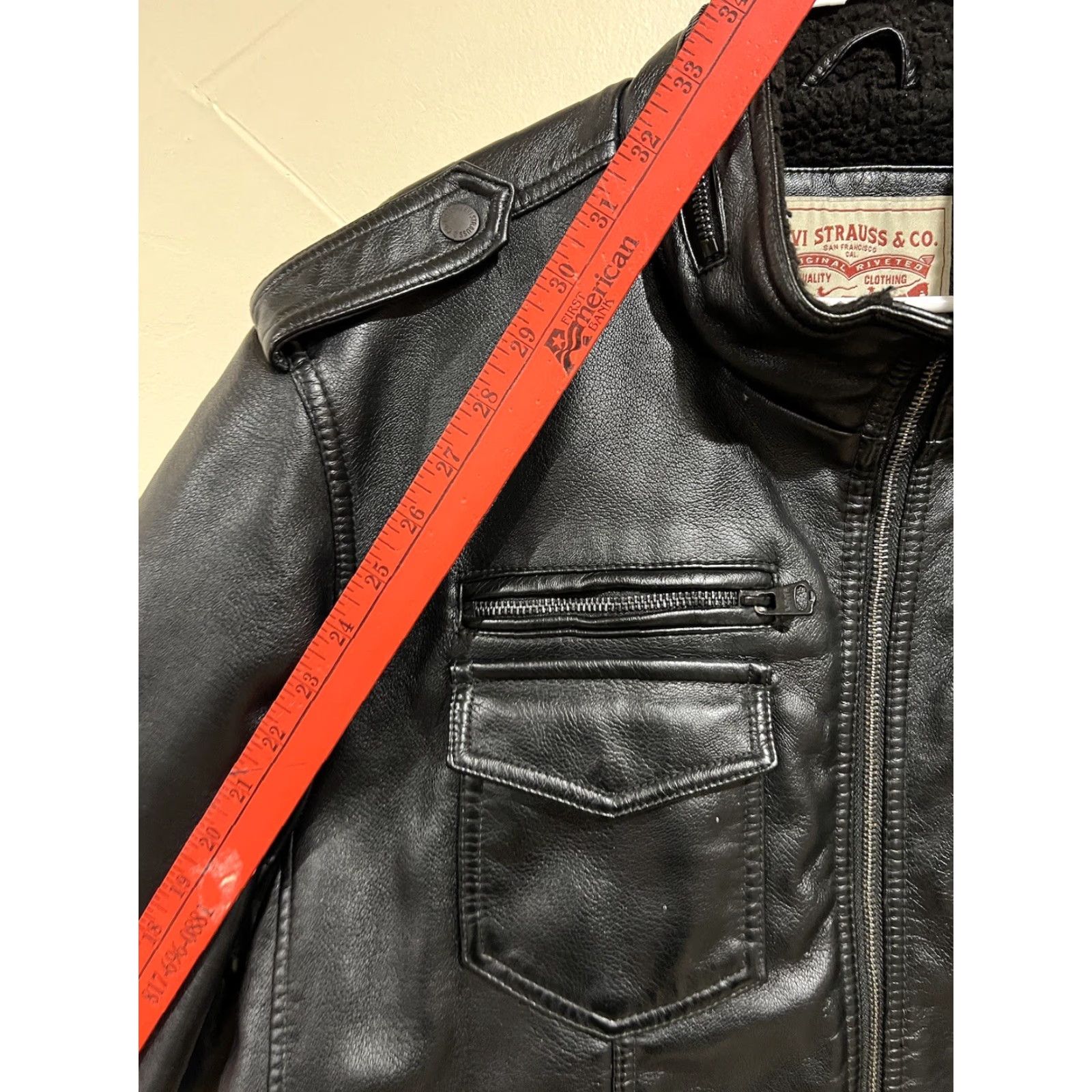 Levi's Levi's Jacket Leather Bomber XL Black Men Size US XL / EU 56 / 4 - 5 Thumbnail