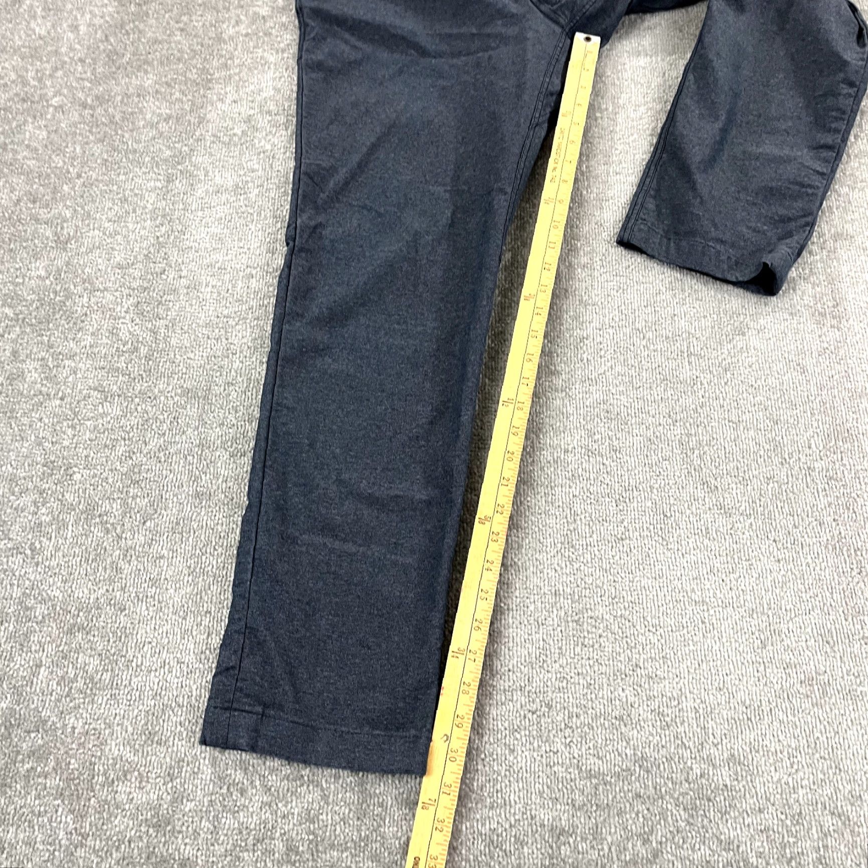 Lululemon LULULEMON Pants Slim Straight Indigo Blue Chino 33x31 Men 33 Slim Composite Cotton Blend 5-Pocket Size US 33 - 6 Thumbnail