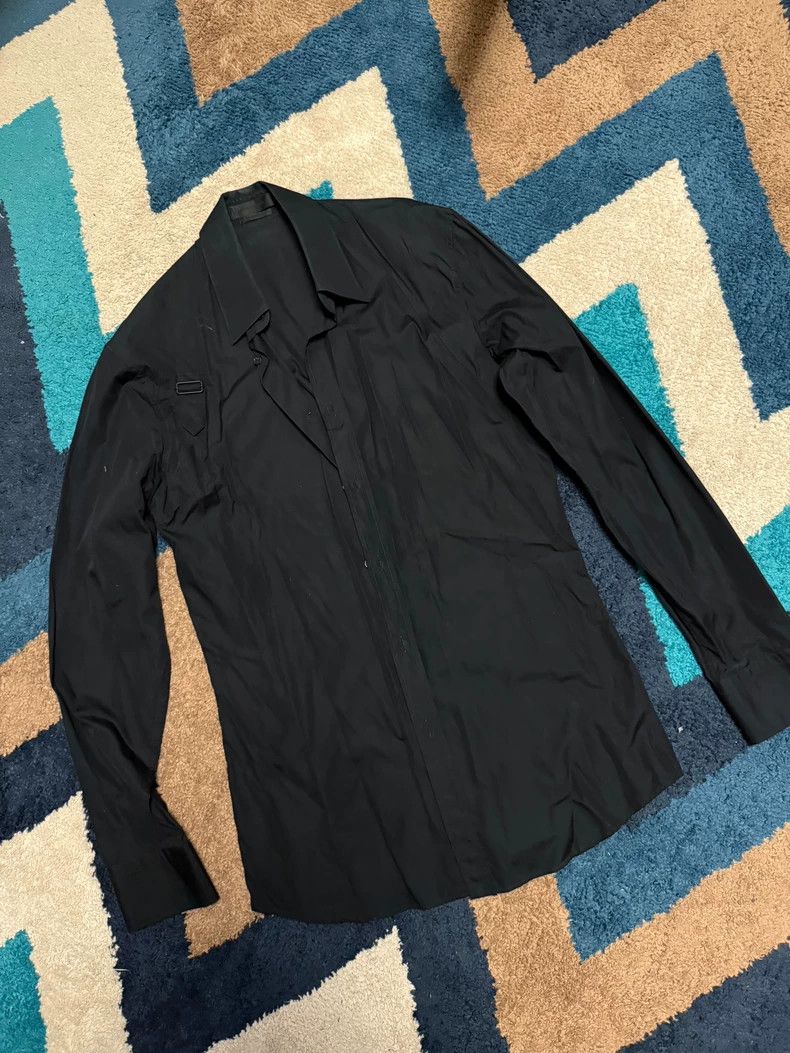 Alexander McQueen Alexander Mcqueen Black Shirt with Unique Design- DMC Size US S / EU 44-46 / 1 - 1 Thumbnail