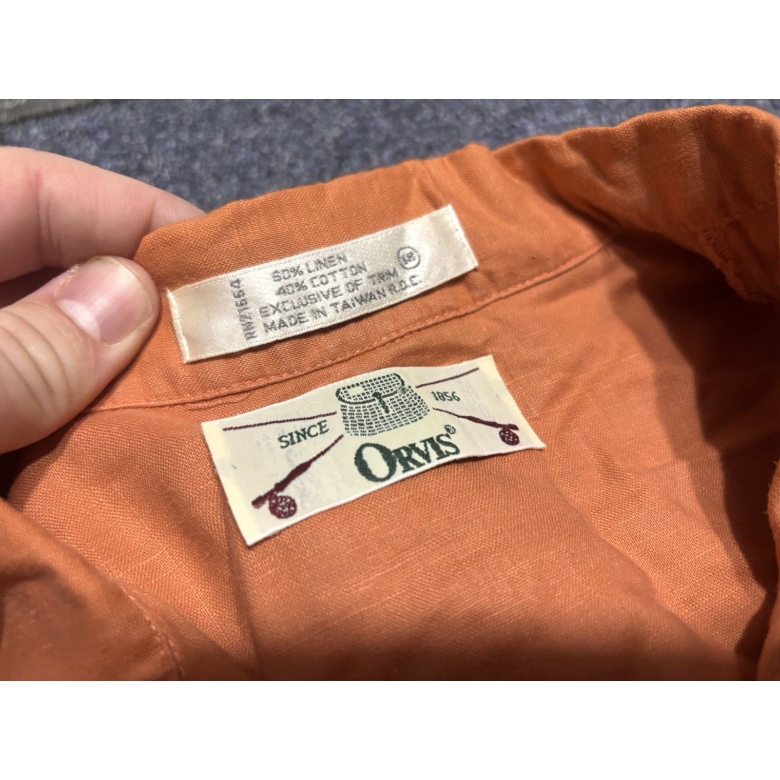Orvis VINTAGE Orvis Mens Shirt 90s Short Sleeve Button-Down Cotton Pink XL Button-Up Casual Size US XL / EU 56 / 4 - 2 Thumbnail