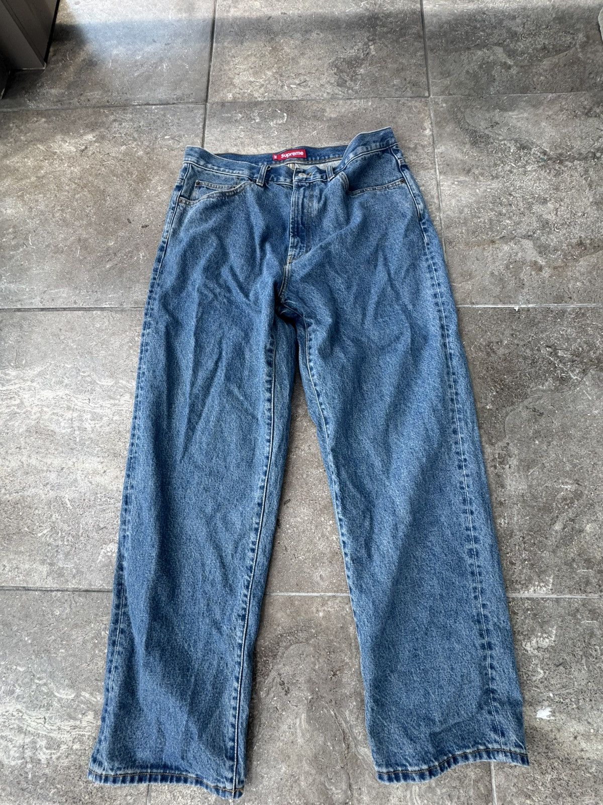 Streetwear × Supreme Supreme Baggy Jeans - Dirty Indigo