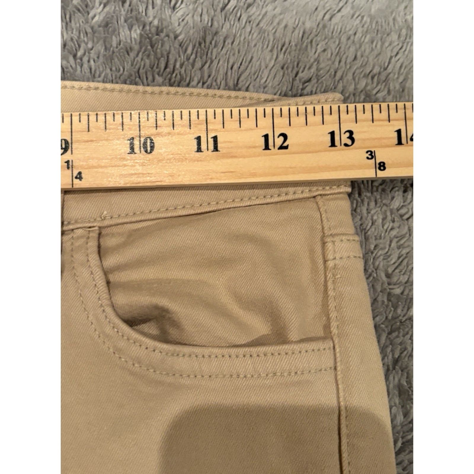 Vintage VINTAGE Joe's Jeans Callie High Rise Crop Boot Cut Womens 25 Tan Stretch Suede Feel Size 42" / US 20 - 2 Thumbnail