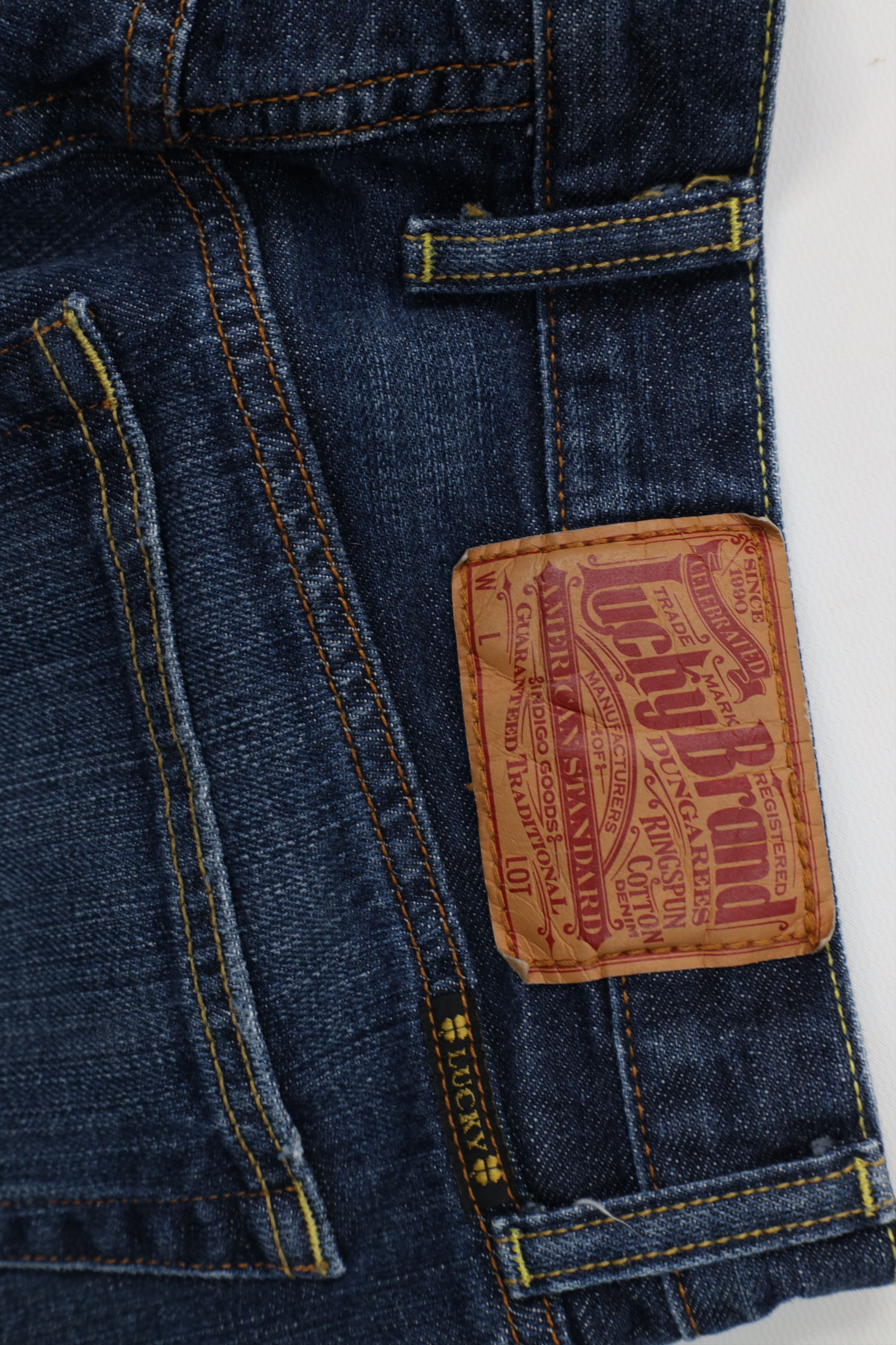 Lucky Brand Vintage Lucky Brand Jeans 181 Straight Wide Leg Denim Jeans Size US 34 / EU 50 - 13 Thumbnail