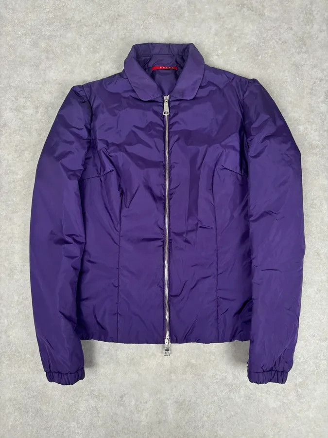 Prada AW2008 Prada Purple Nylon Light Jacket Size S / US 4 / IT 40 - 1 Thumbnail