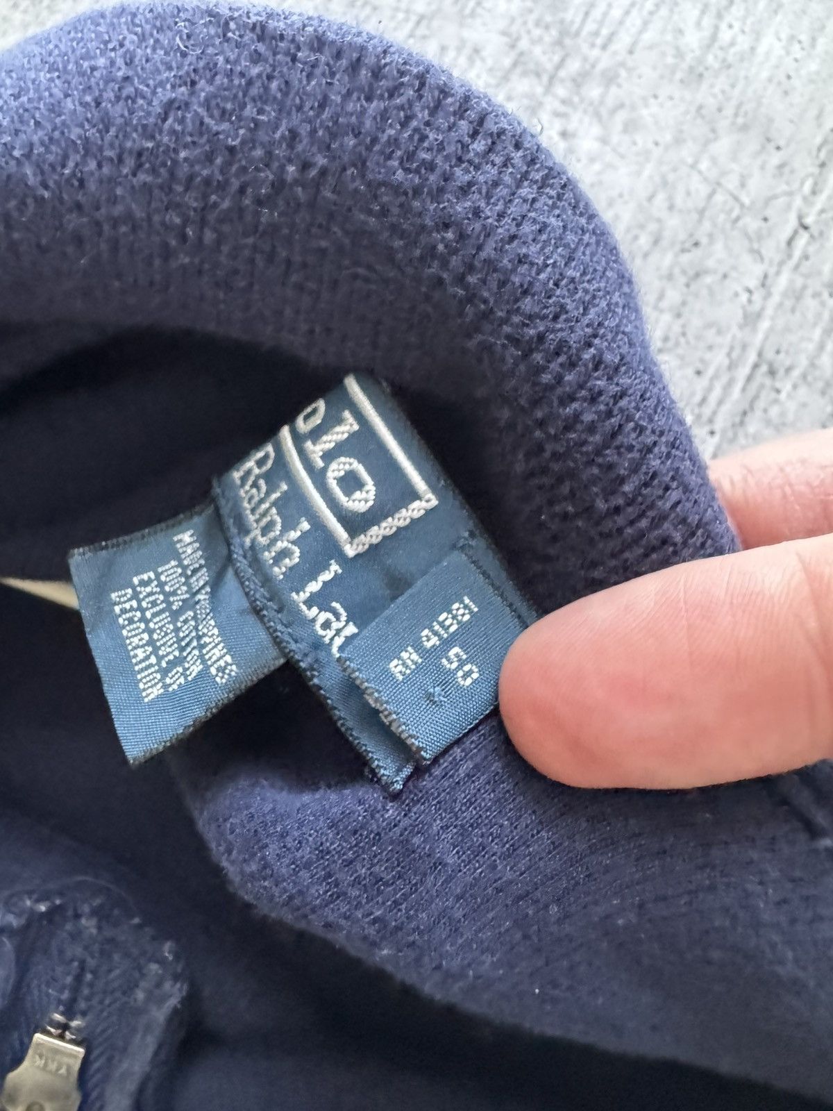 Polo Ralph Lauren Polo Ralph Lauren 1/3 zip Sweater Knit Vintage Size XL Blue Size US XL / EU 56 / 4 - 7 Thumbnail