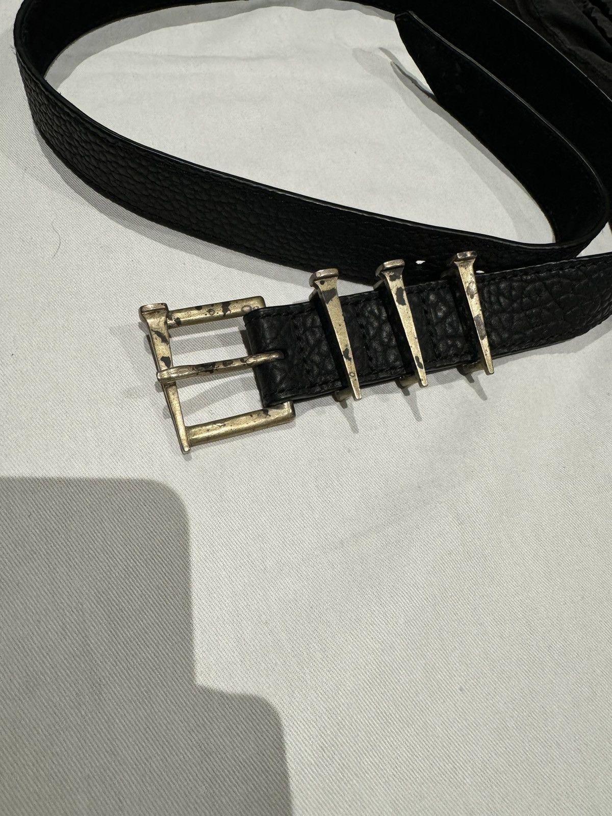 Marcel Everette 925 SILVER BOX NAIL BELT Size 32 - 3 Thumbnail