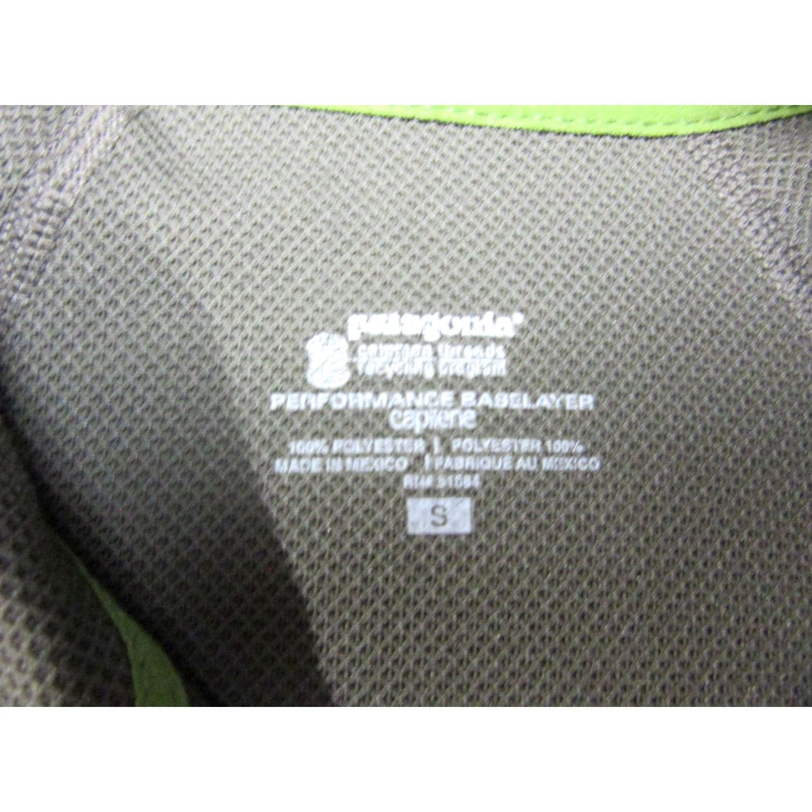 Patagonia Patagonia Shirt Mens Small Green Capilene Performance Baselayer 1/4 Zip Outdoor Size US S / EU 44-46 / 1 - 4 Thumbnail