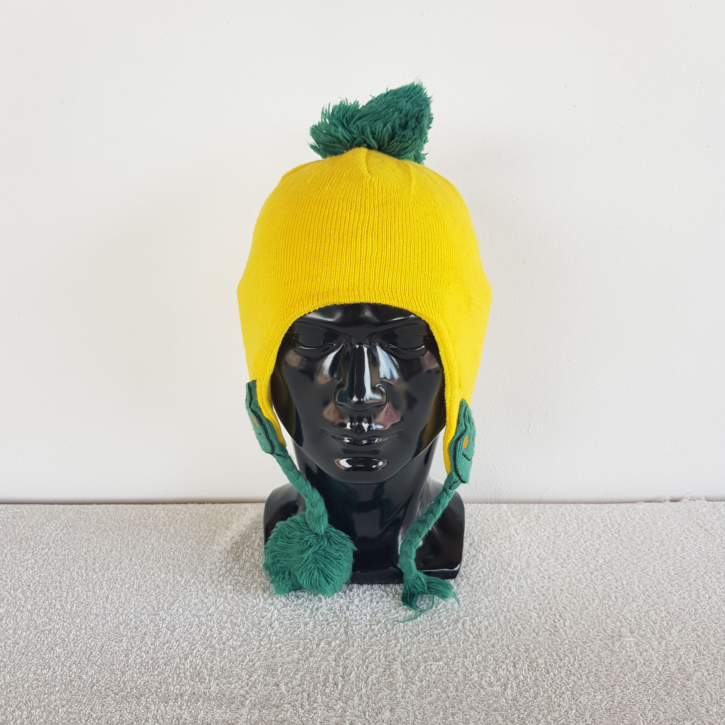 Other Vintage Japanese Earflap Beanie Ribbed Knit Snow Caps Hats. Size ONE SIZE - 2 Thumbnail