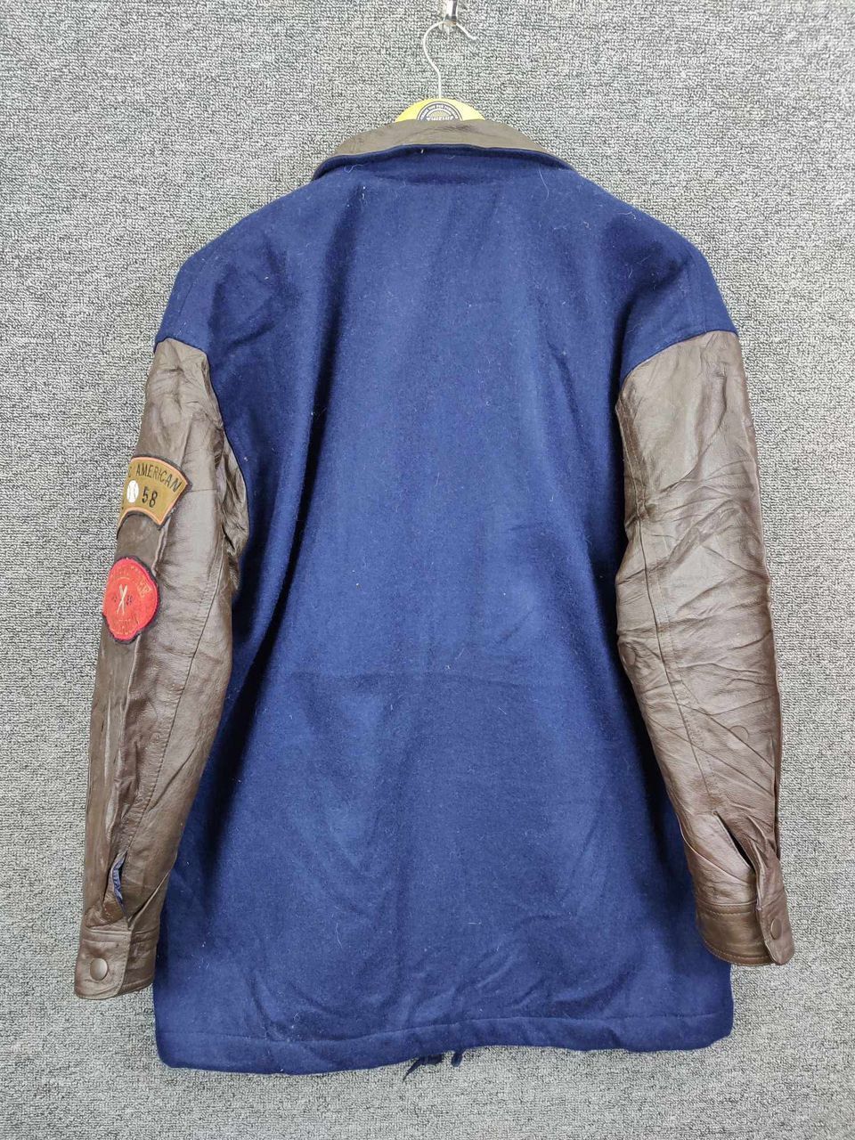 Vintage Authentic American Los Angeles Wool Varsity Leather Jacket Size US L / EU 52-54 / 3 - 6 Thumbnail