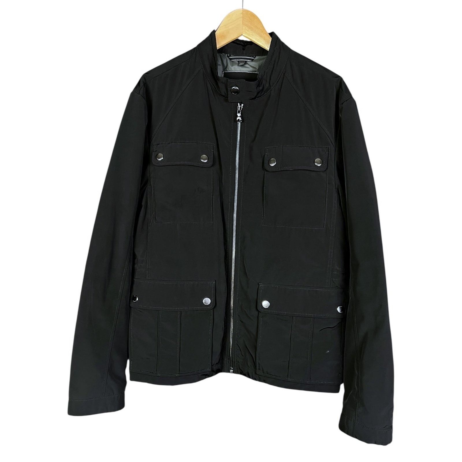 Hugo Boss Men's Boss by Hugo Boss Black Nylon Jacket Large $349 Retail Size US L / EU 52-54 / 3 - 1 Thumbnail