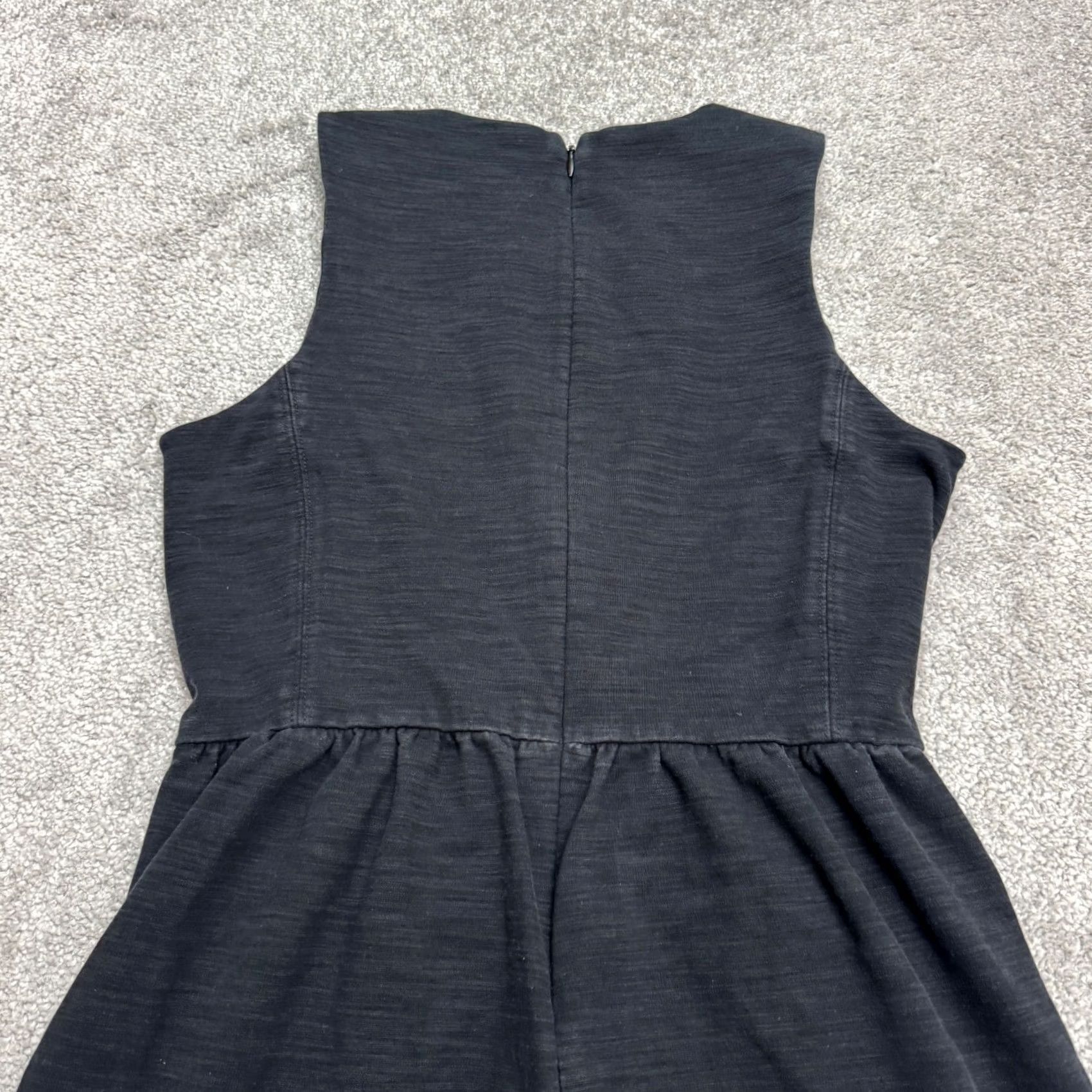 Madewell Madewell Dress Womens S Black Cotton Mini Tank Sleeveless Stretch Size S / US 4 / IT 40 - 3 Thumbnail