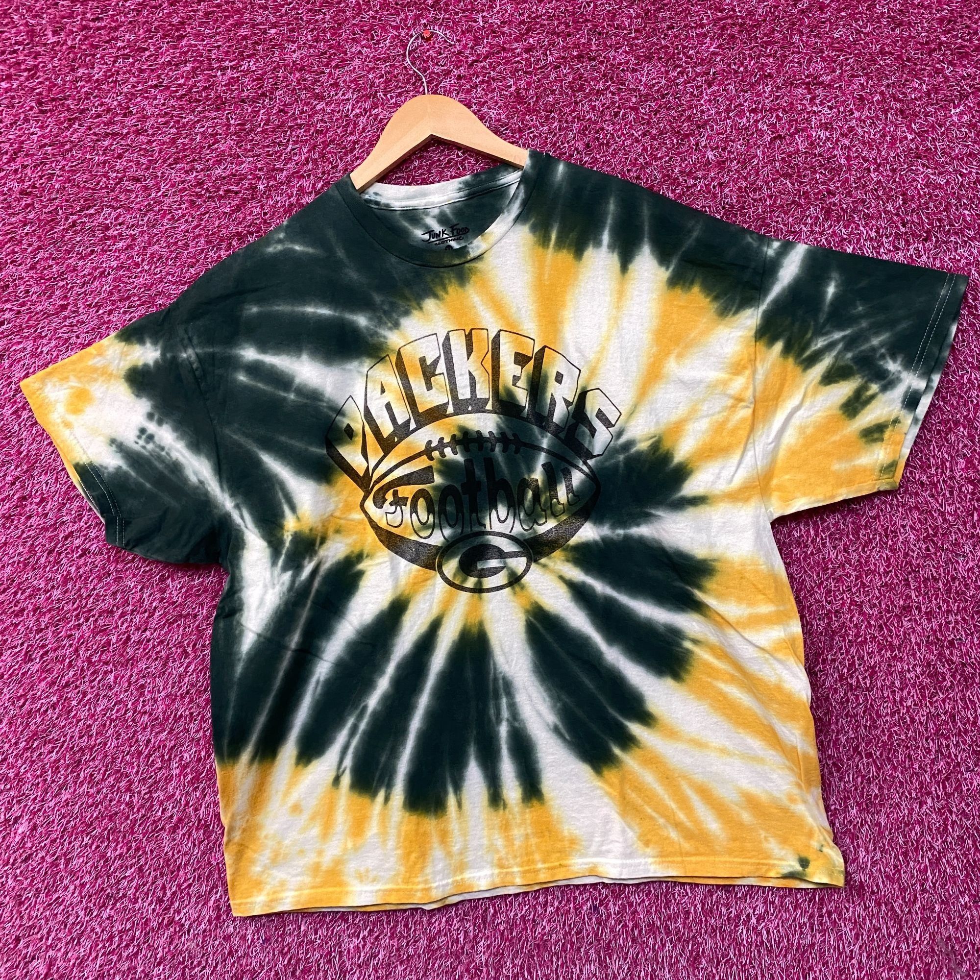 Junk Food Junk Food Clothing NFL Green Bay Packers Football Tie Dye T- Size US XL / EU 56 / 4 - 3 Thumbnail