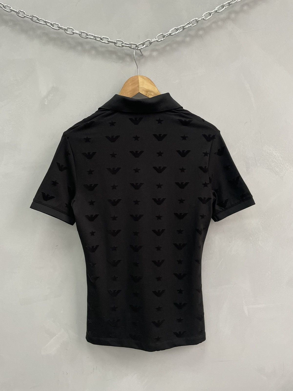 Armani Emporio Armani monogram polo jersey long sleeve Size US XS / EU 42 / 0 - 9 Thumbnail