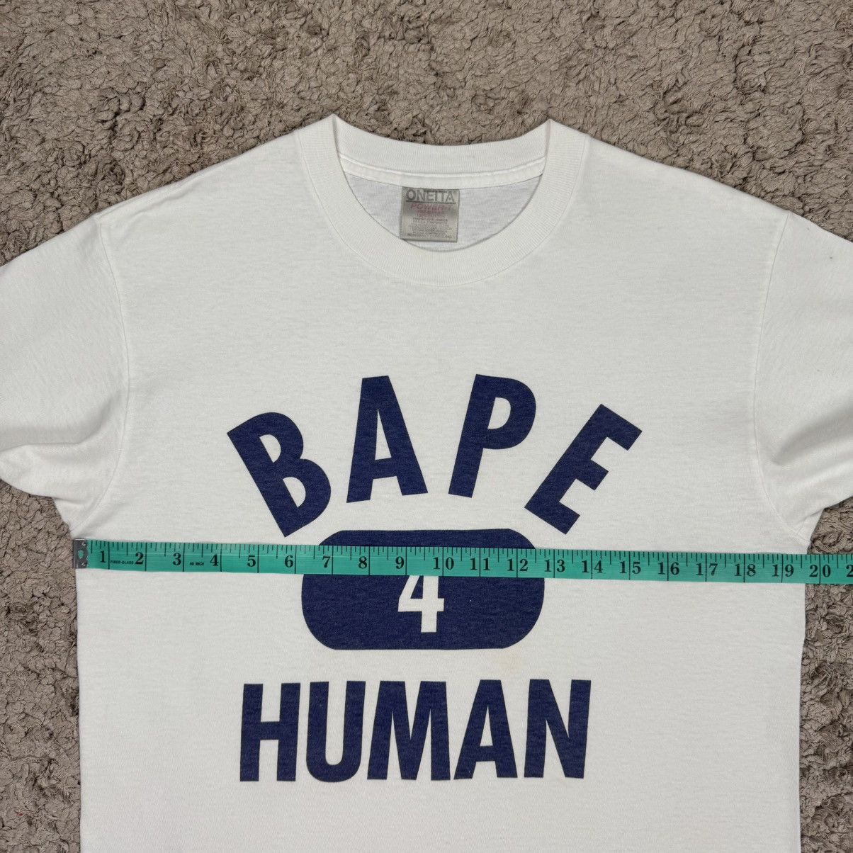 Vintage Vintage Bape 4 Human Rare T-shirt Size US M / EU 48-50 / 2 - 12 Thumbnail