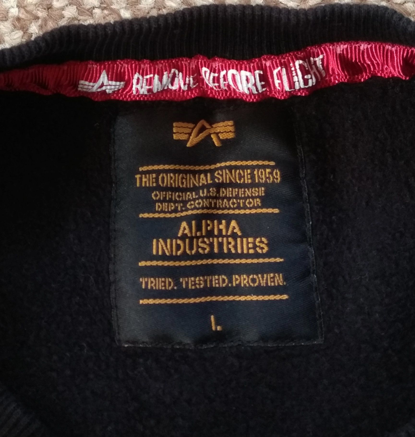Alpha Industries × NASA Alpha Industries NASA Sweatshirt USA Flag Size US L / EU 52-54 / 3 - 10 Thumbnail
