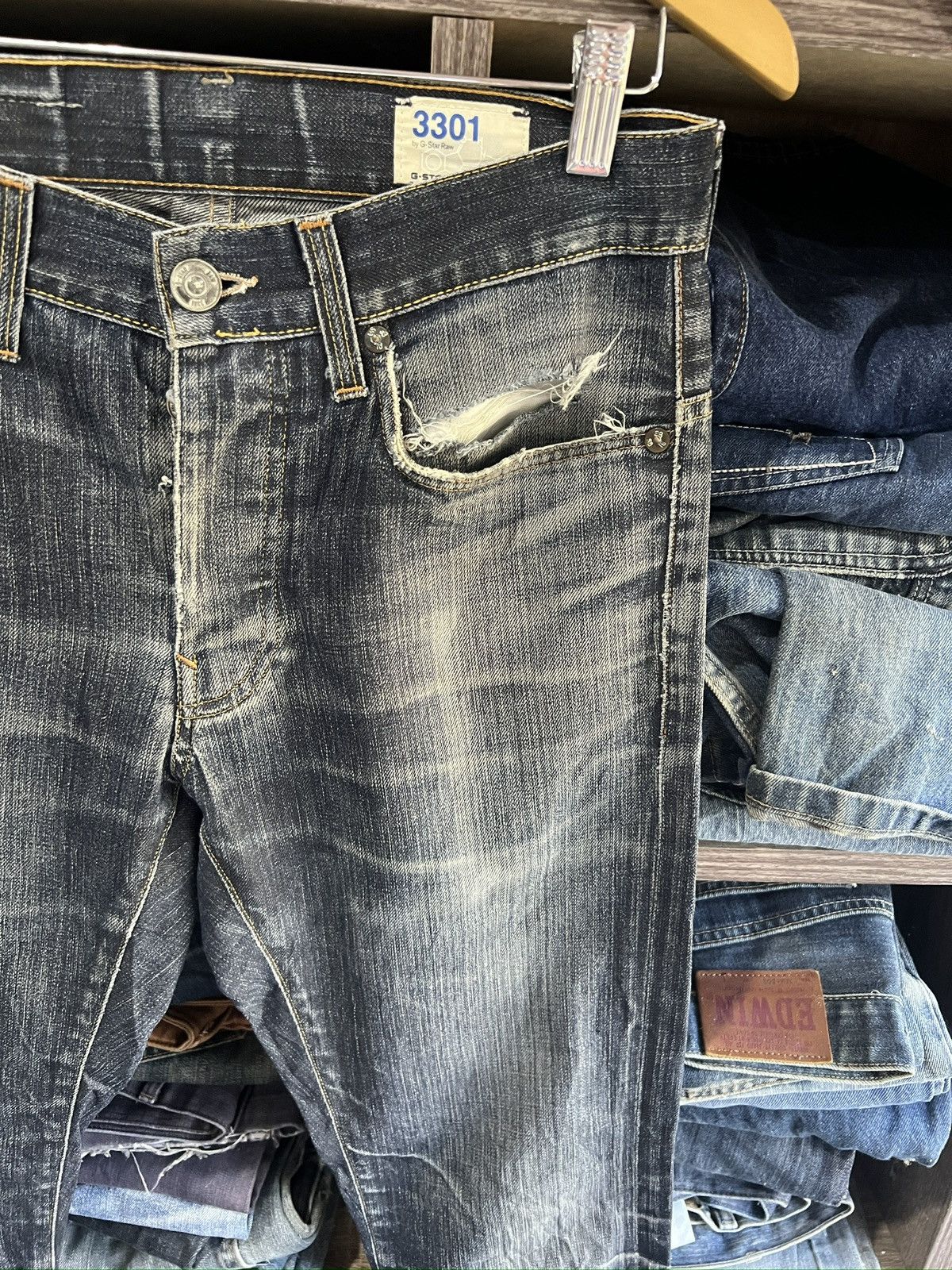 G-Star 🔥Made in Italy G-Star Raw Distressed Denim Size US 30 / EU 46 - 7 Thumbnail