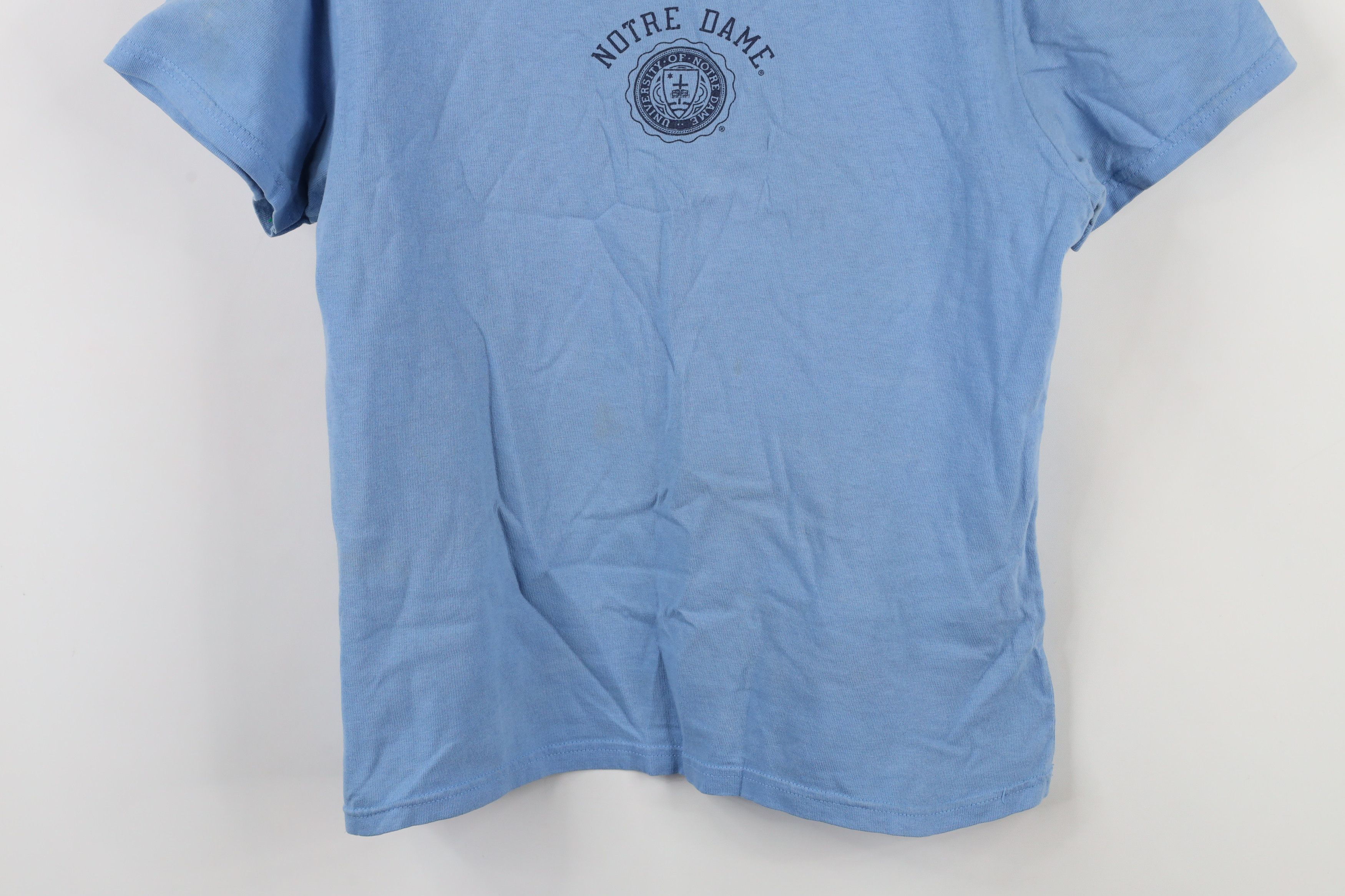 Champion × Vintage Vintage Champion Cropped Notre Dame University T-Shirt Size L / US 10 / IT 46 - 3 Thumbnail