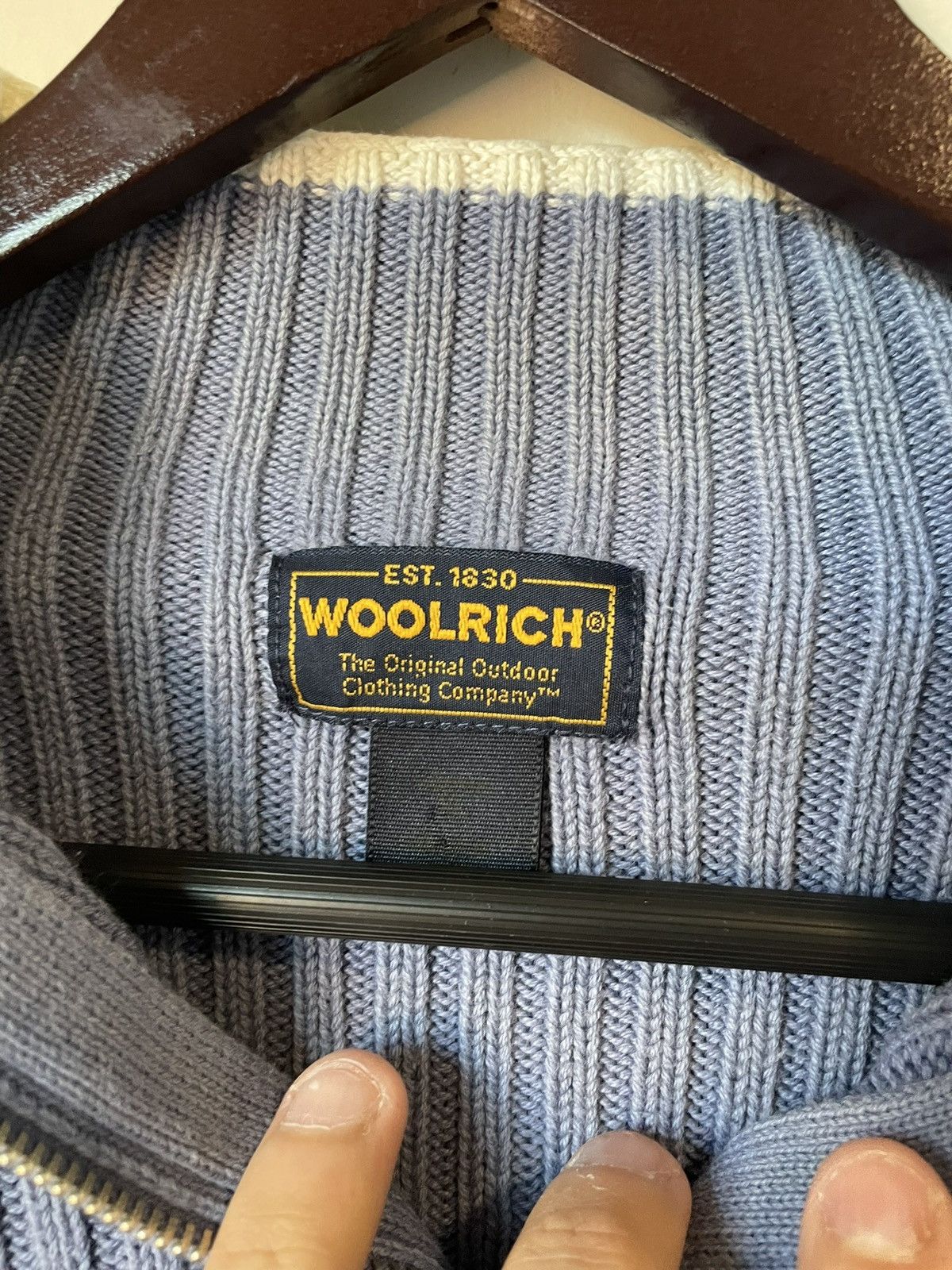 Vintage × Woolrich Woolen Mills Women’s wool rich quarter zip Size XL / US 12-14 / IT 48-50 - 4 Thumbnail