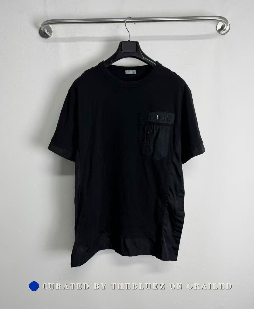 DIOR sacai Logo Label Short-Sleeve T-Shirt