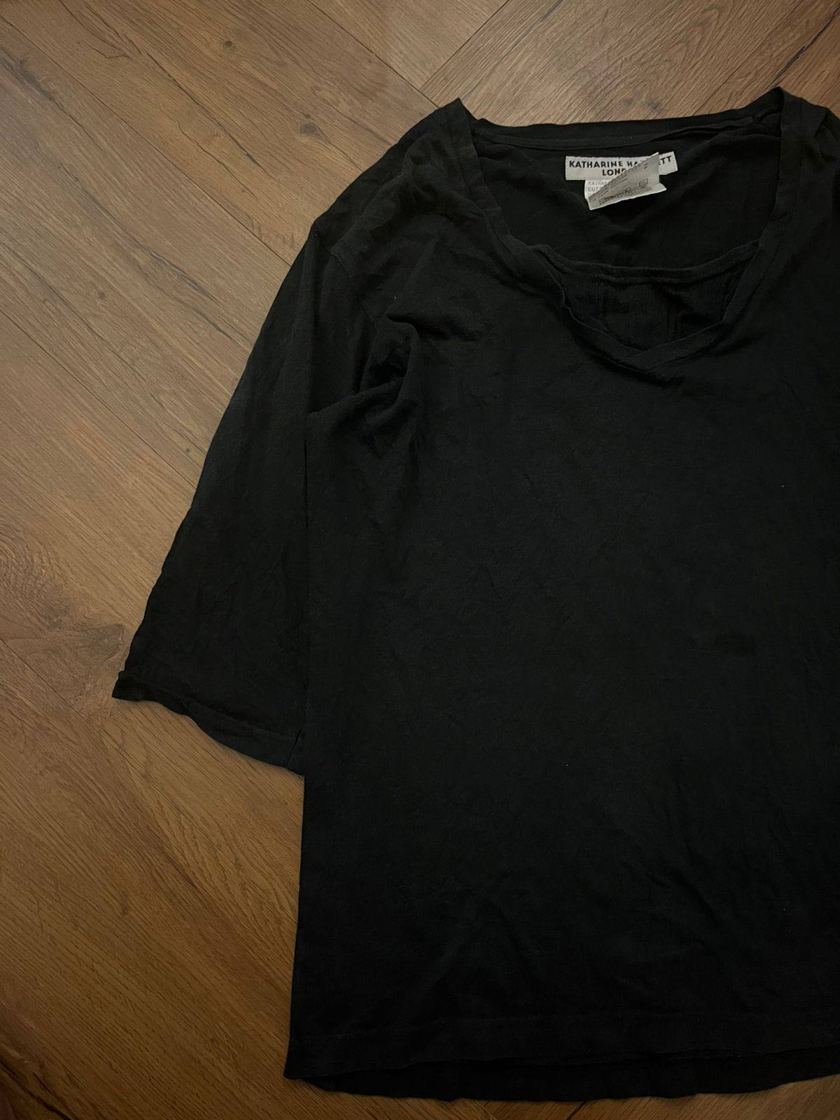 If Six Was Nine × Katharine Hamnett London × Le Grande Bleu (L.G.B.) 2000s Katharine Hamnett London Doubel layer Gothic styel Size US L / EU 52-54 / 3 - 4 Thumbnail