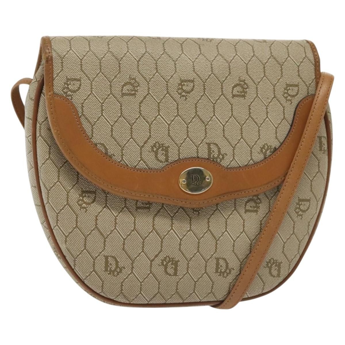 Dior DIOR Honeycomb Canvas Shoulder Bag Pvc Beige Gold Size ONE SIZE - 1 Thumbnail