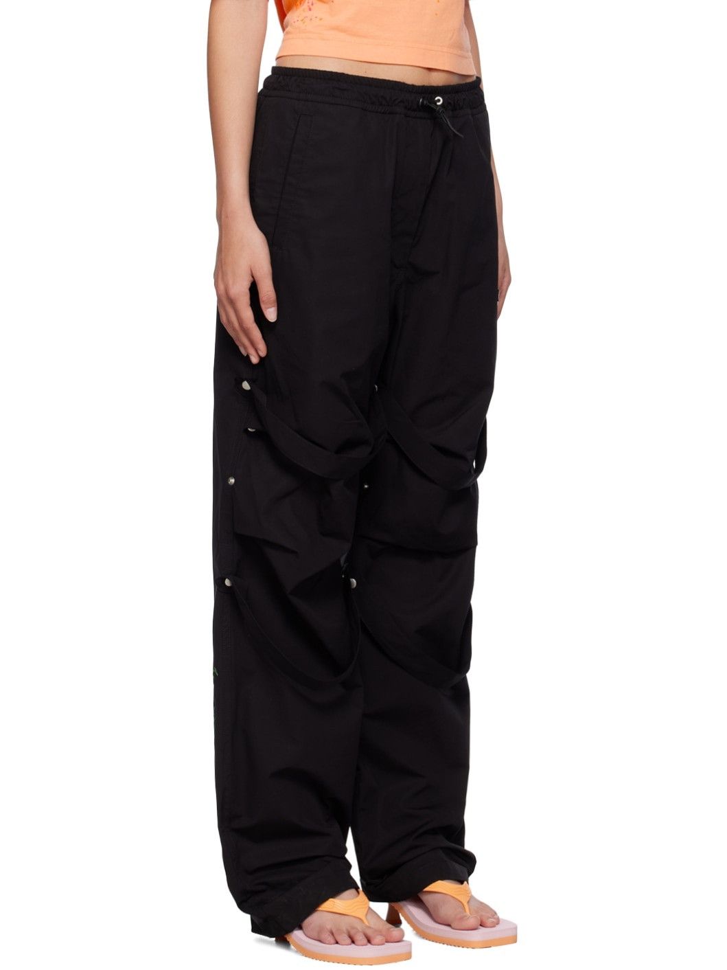 Palm Angels o1y1125 Sweatpant in Black Size 25" / US 0 / IT 36 - 2 Thumbnail